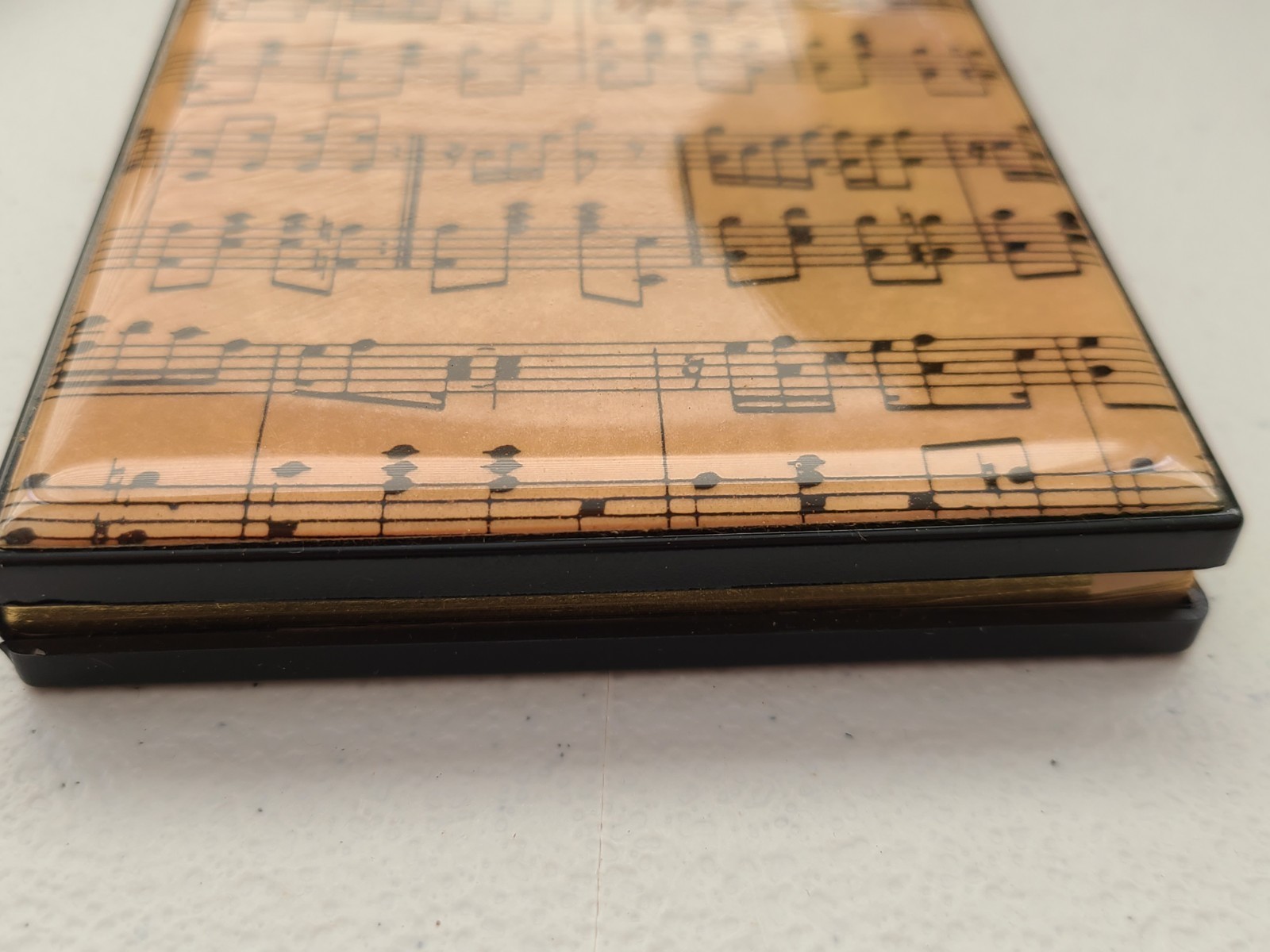Vintage Lacquered Telephone Book Musical Notes Music Musician