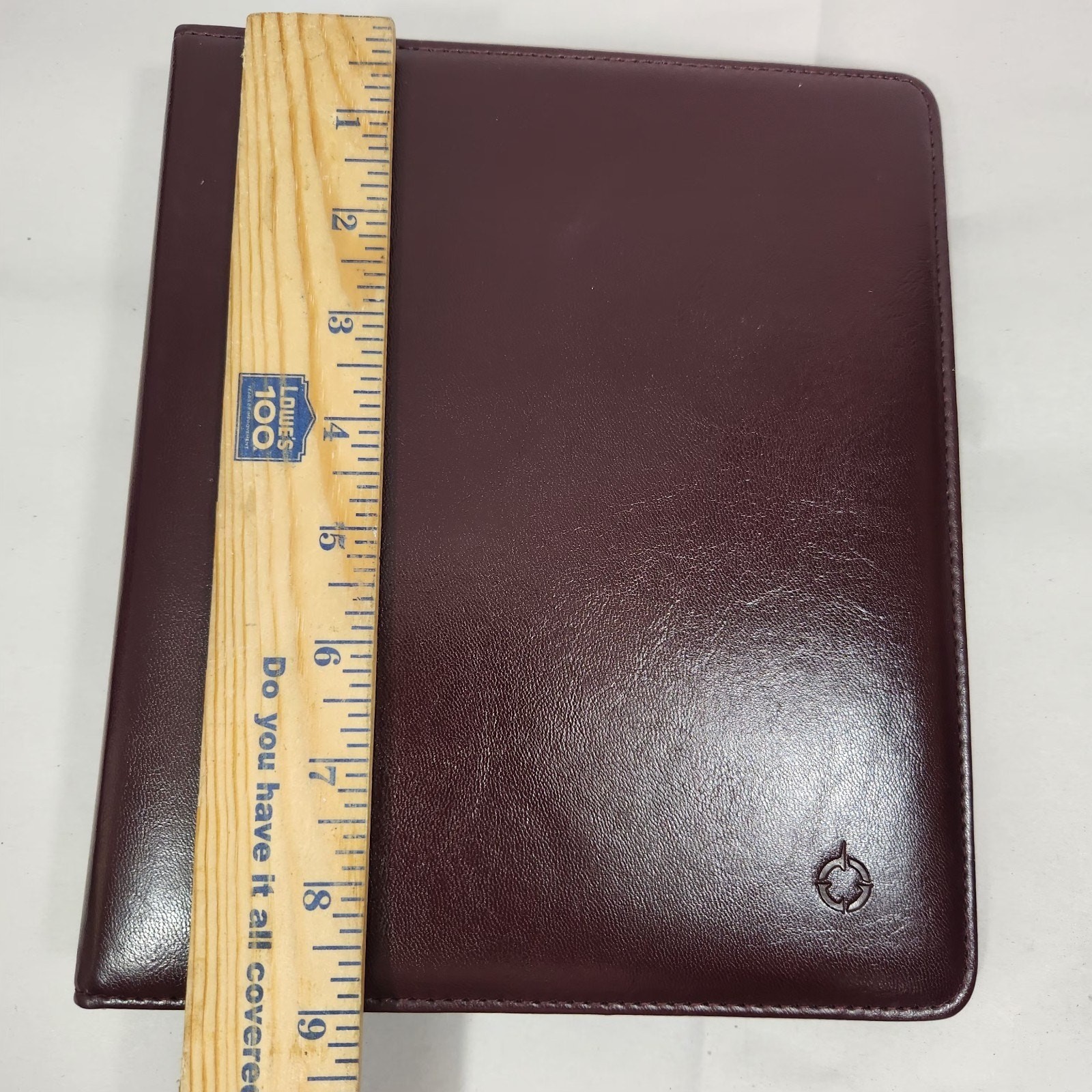Franklin Covey Compact Planner 7 Ring Binder Full Zip Blue Nylon Organizer