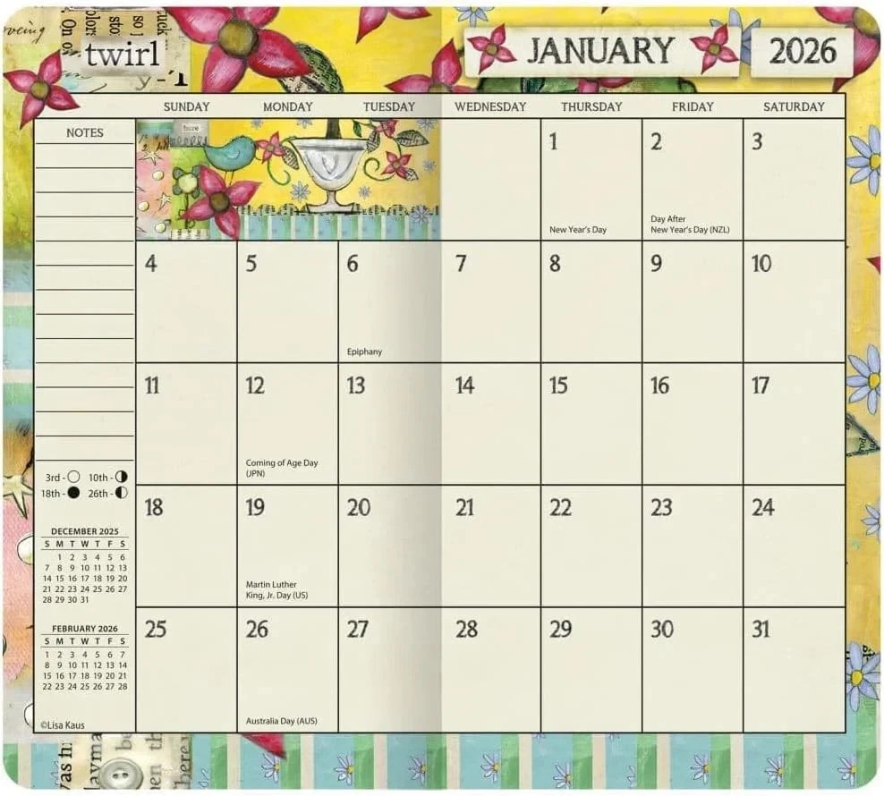 2026-2027 – Lang Color My World – 2-Year Pocket Planner by Lisa Kaus