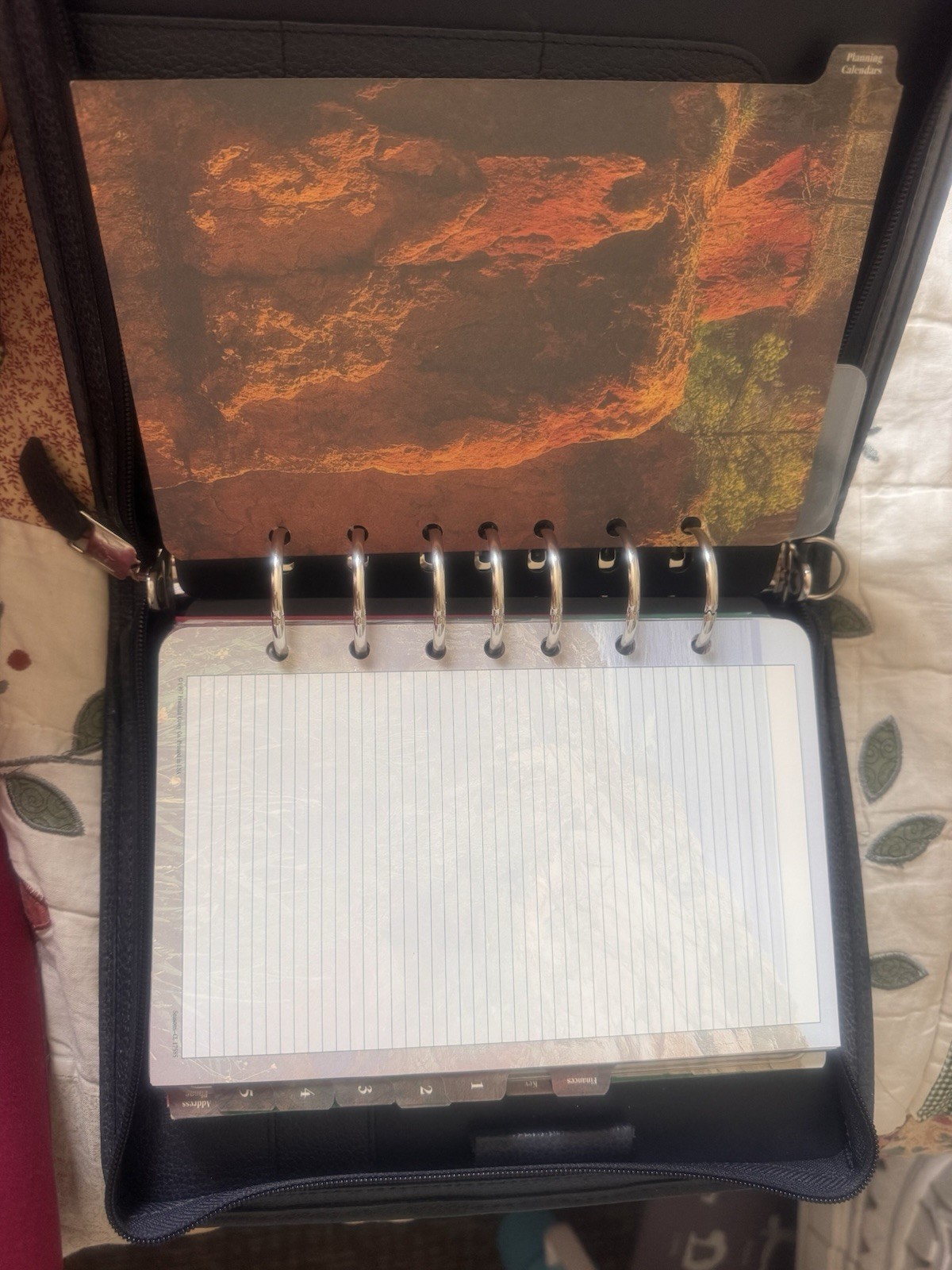 Vtg Franklin Covey Planner 7 Ring Top Grain Verona Leather Blue 1996-97 Bundle