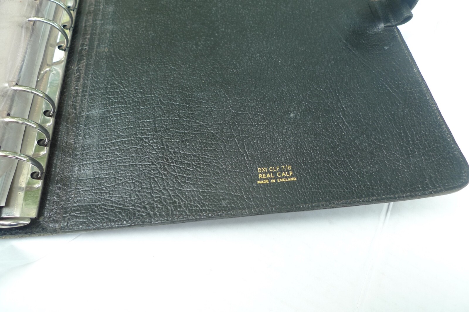 DESKFAX / FILOFAX – DX1 CLF 7/8- LEATHER PLANNER & MANY INSERTS – MADE IN UK