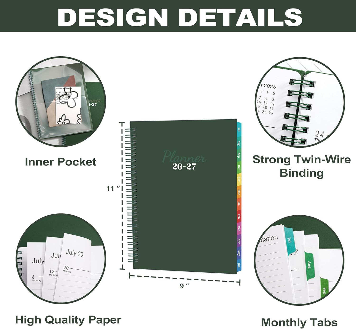 2026-2027 Planner – 2026-2027 Planner Weekly and Monthly, Jul. 2026 – Jun. 2027