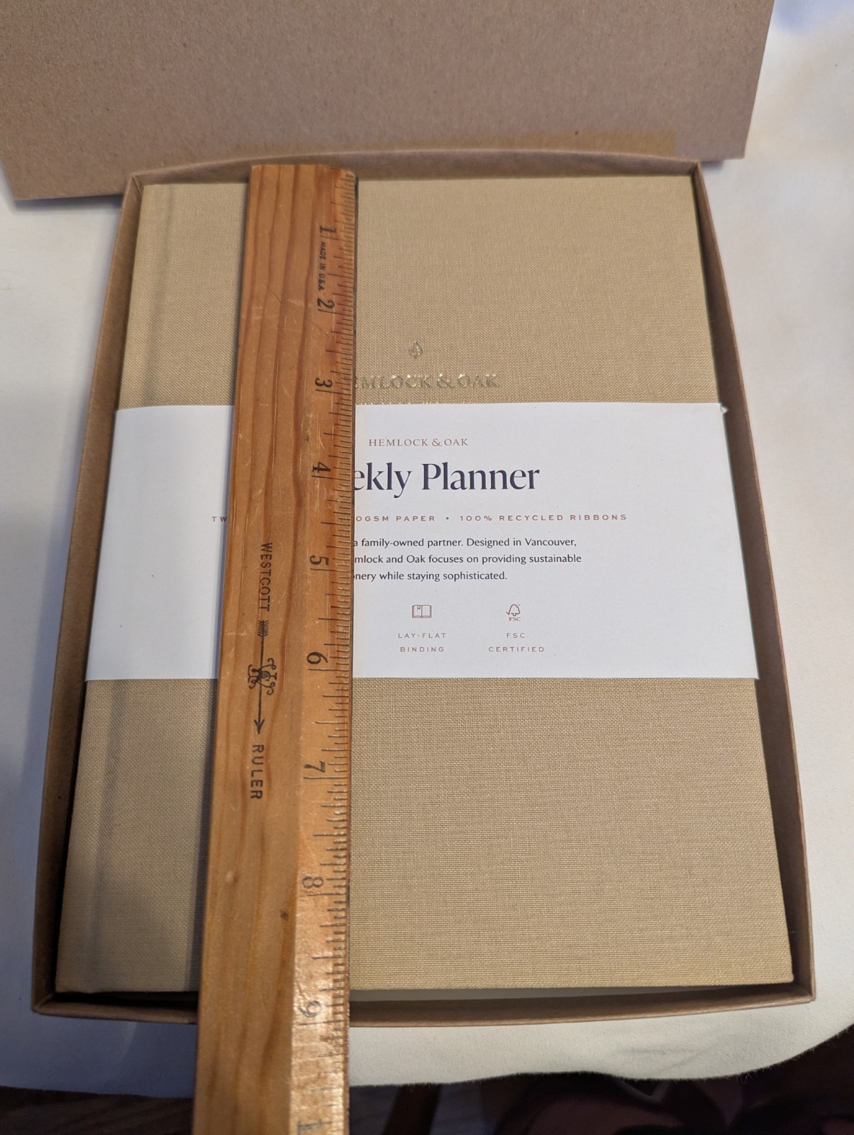 Hemlock & Oak weekly planner, new in box