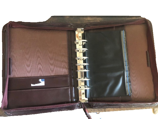 Stephen Covey Leather Bound Binder