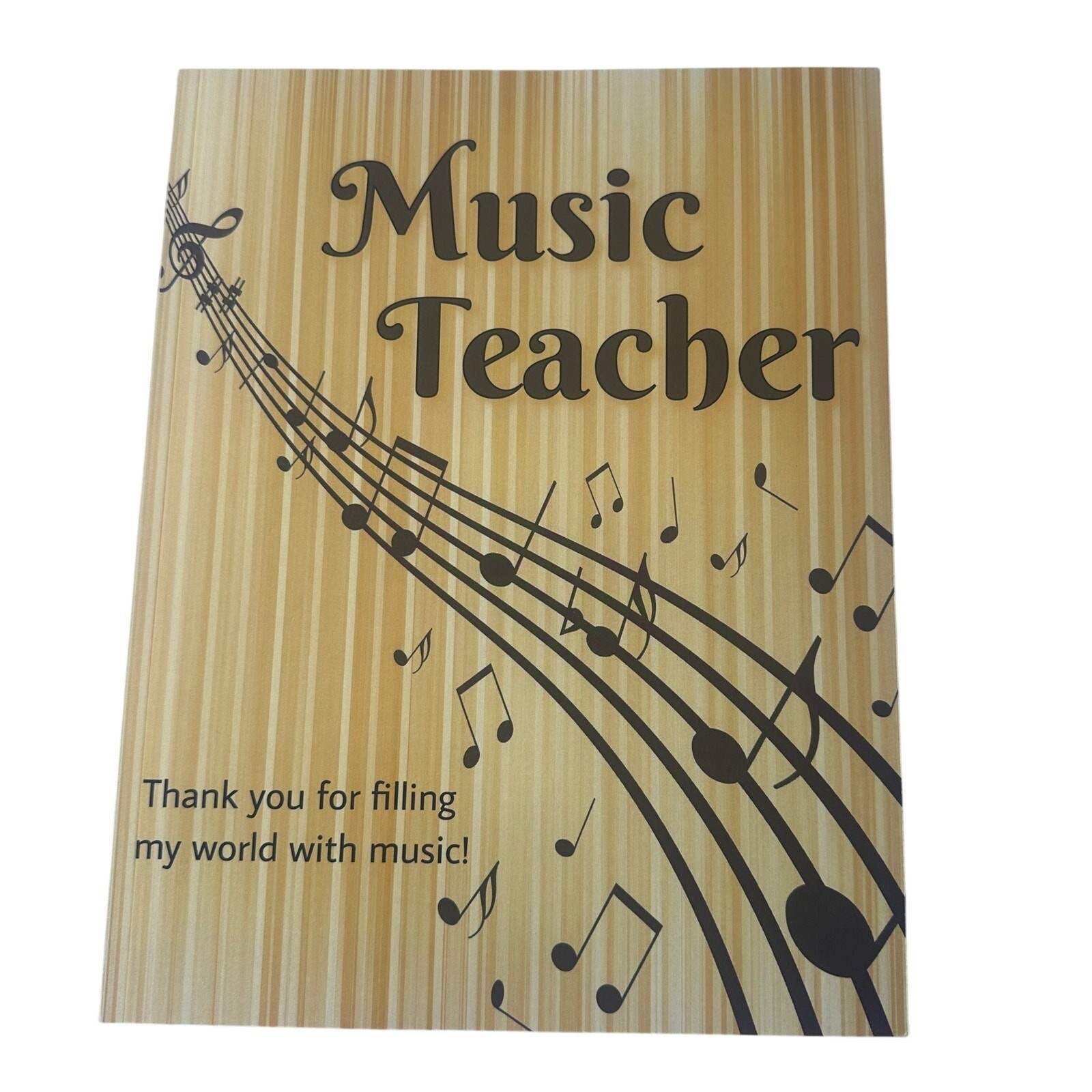 Music Teacher Staff Paper Notebook Appreciation Gift 100 Pages 8.5×11 New