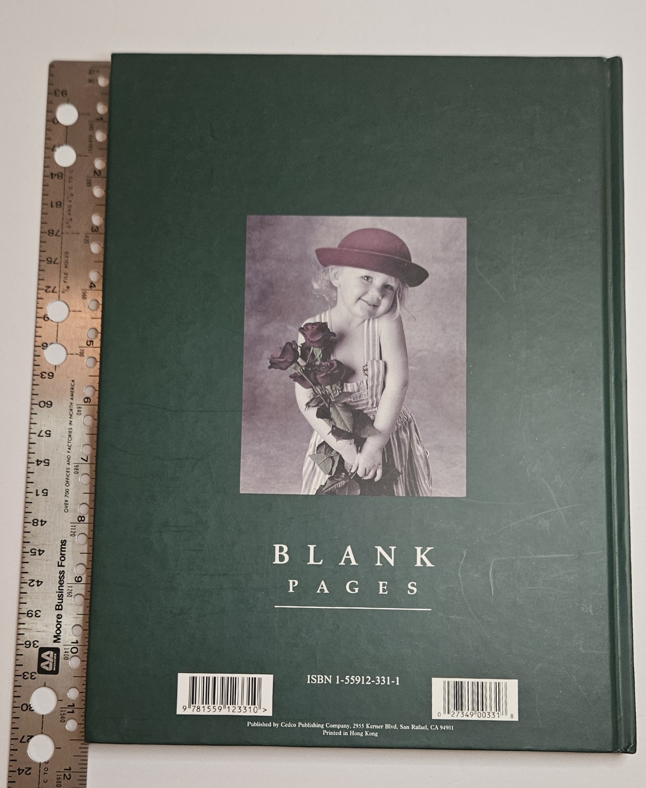 Anne Geddes Notebook Journal – Baby Holding Roses UnRuled Blank Pages 1996