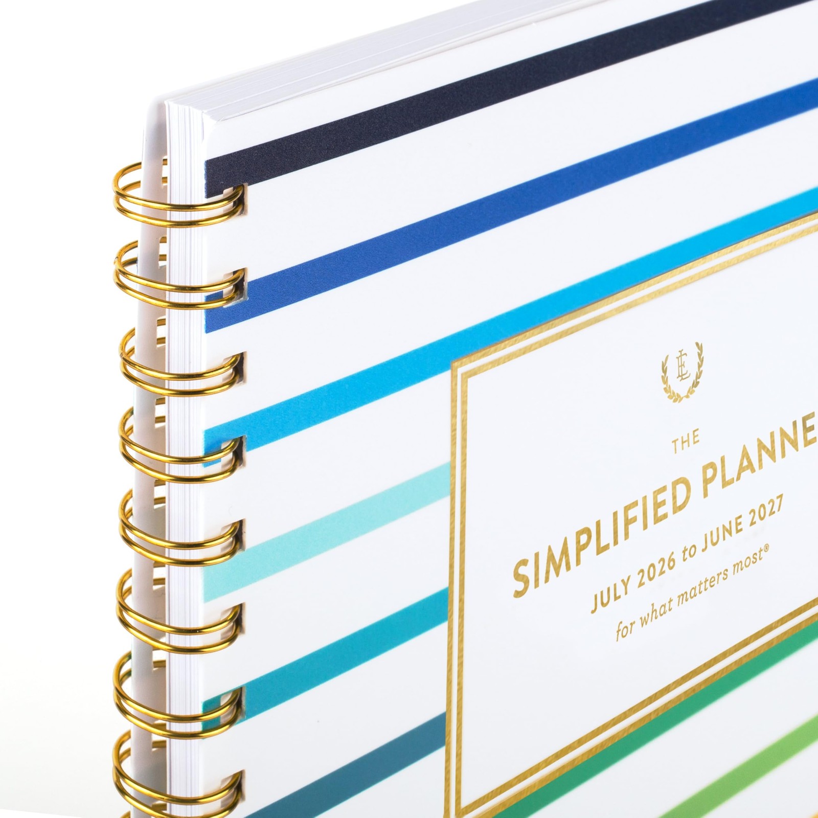 AT-A-GLANCE Planner 2026-2027 Weekly & Monthly 8.5″W x 11″H, Happy Stripe