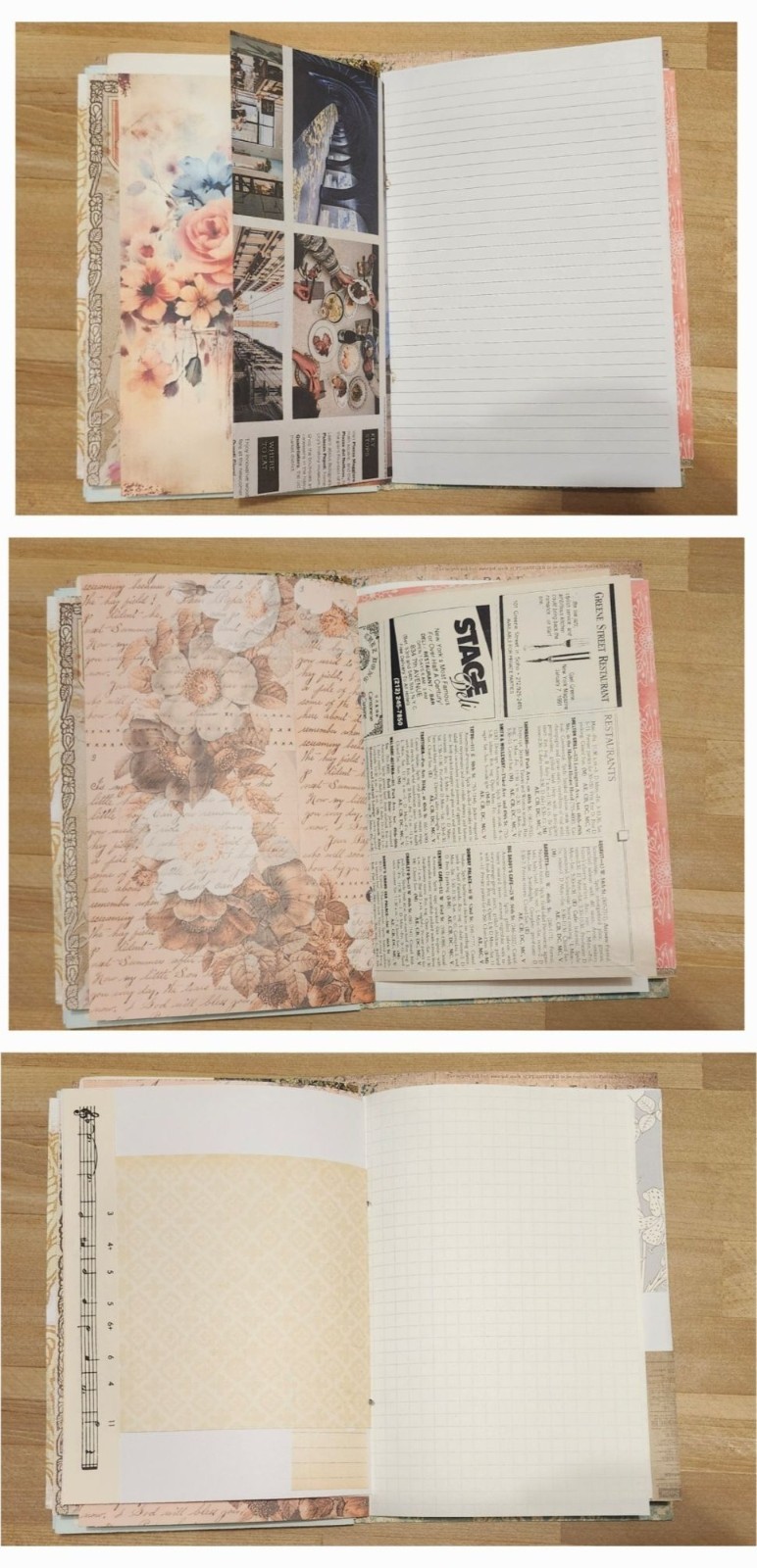 Junk Journal Handmade 90 pages 6×9