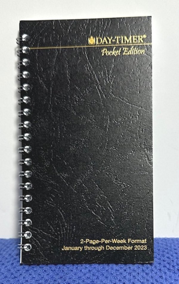 DayTimer 2023 Wirebound Pocket Size, 2 Page-per-Week, January 2023-December 2023