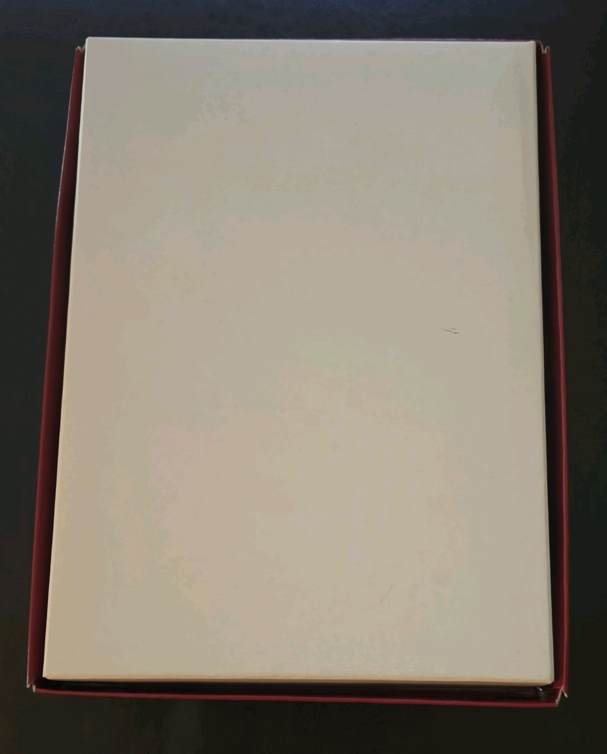 Faux Red Lined Journal Notebook, (Red), Medium 5.6 in X 8 in