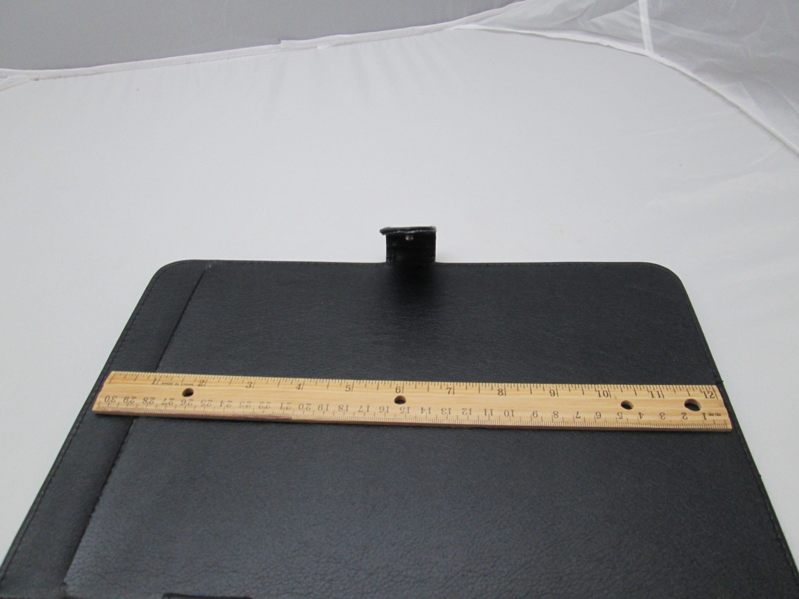 Black Portfolio Folder Organizer Planner Notepad 8.5″x11″ Pad Folio Snap Close