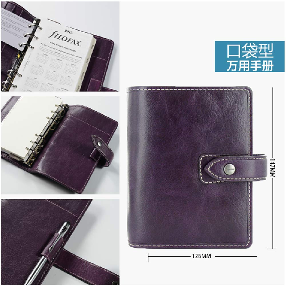 Filofax Pocket Size Malden Organiser Planner Diary Book Ochre Leather 025842 New
