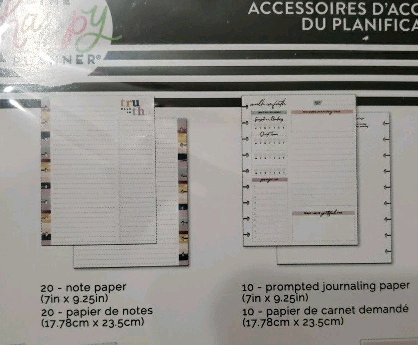 The Happy Planner Simple Faith CLASSIC PLANNER COMPANION ACCESSORIES 169 Pieces