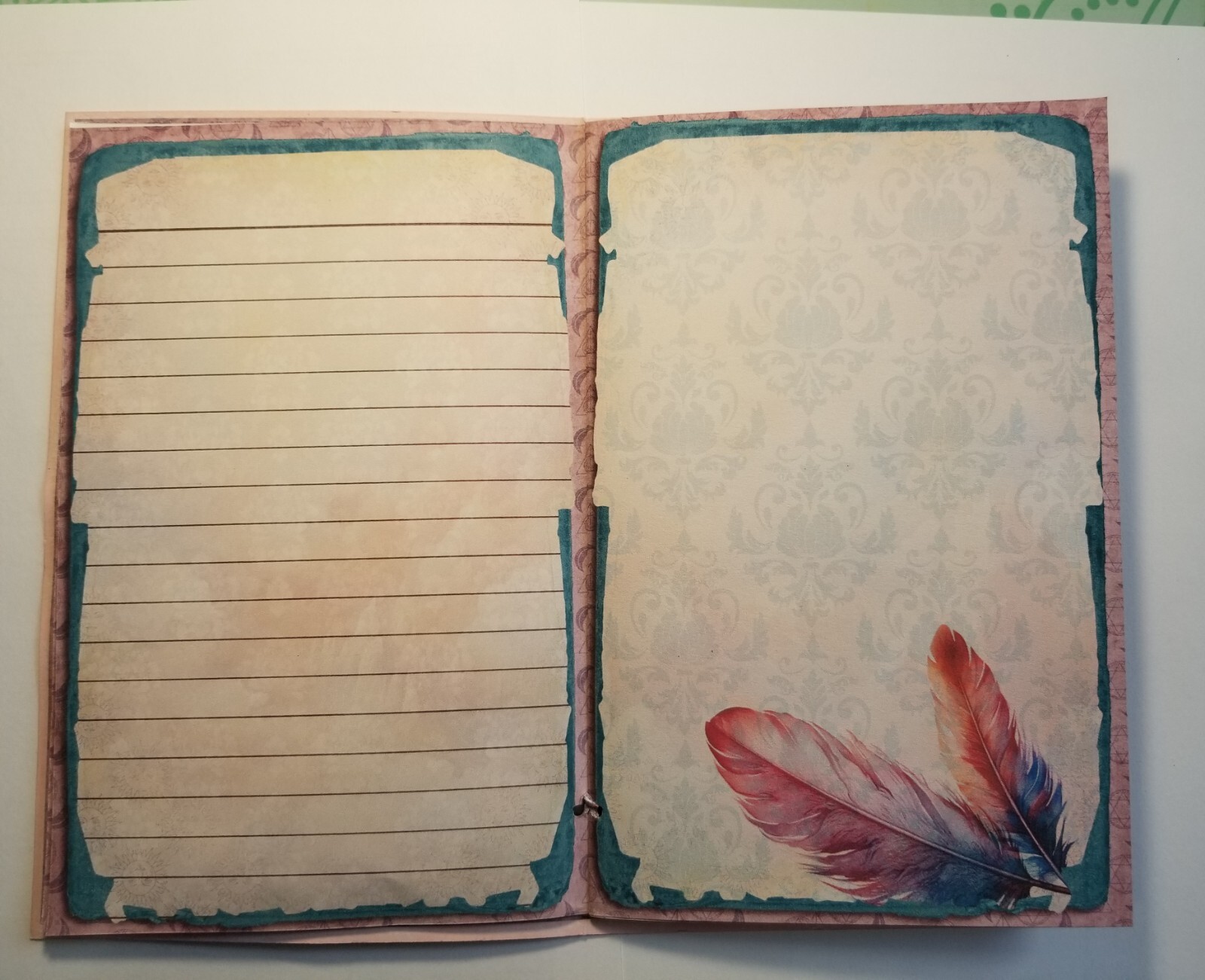 Junk Journal Blank Booklet “DREAMER” Dreamcatcher, Pastel LG 8.5″x5.5 ” 40pgs