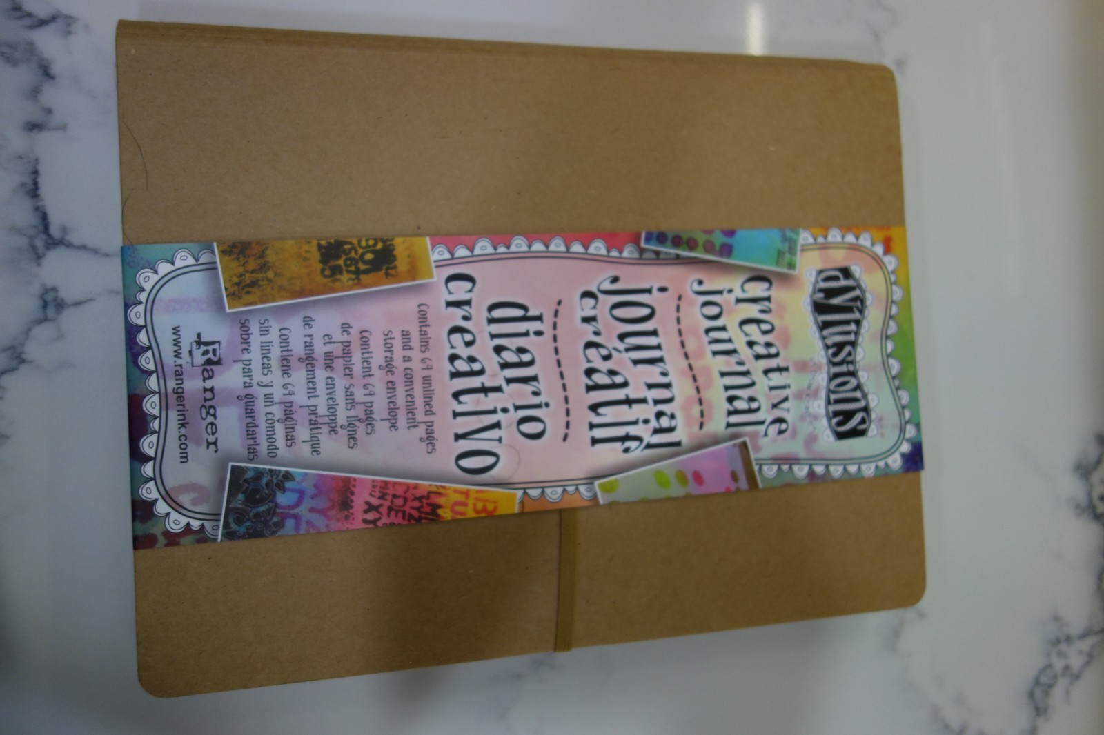 Dylusions Classics Journal 52 pgs. 28 Mixed Media. 12″ x 8″5/8 inches.