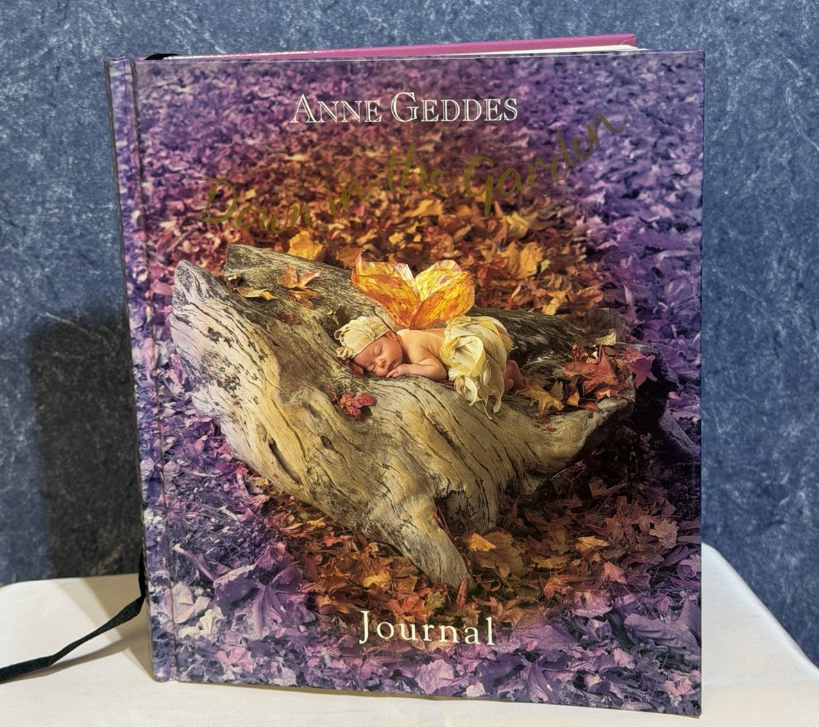 Anne Geddes Journal Diary Down in the Garden Lined HB 1996 Vintage 6076top