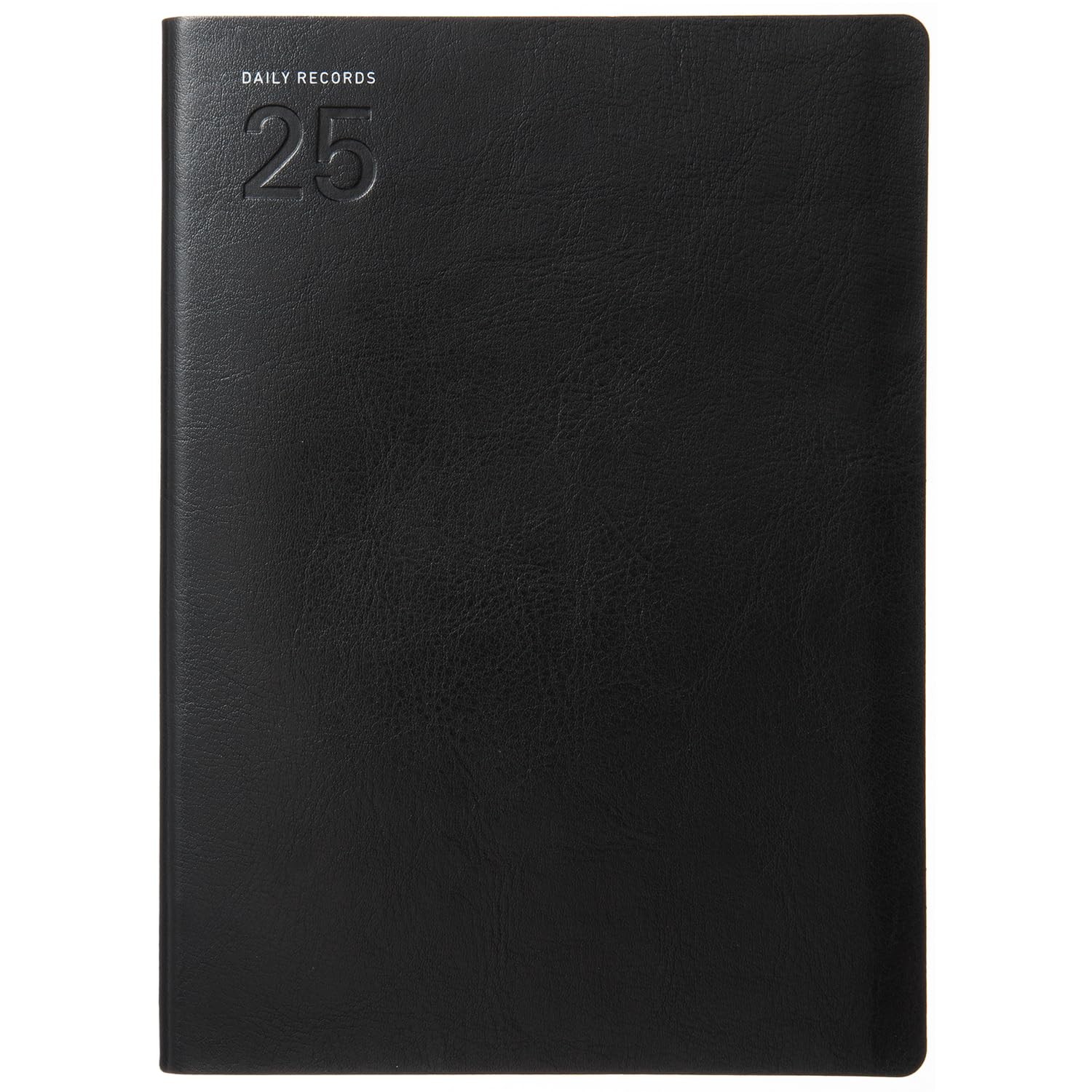 Laconic 2025 Planner, B6, Weekly, Year-Numbered Synthetic Leather, Black