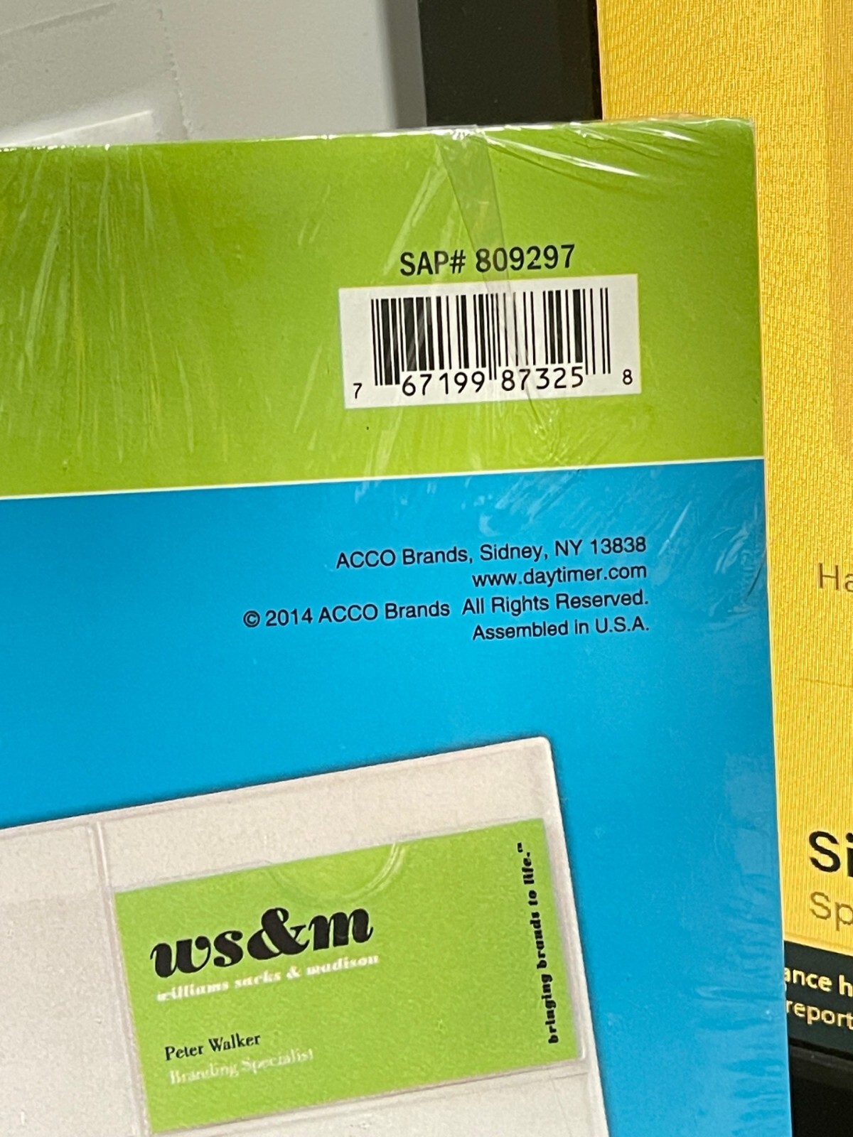 Day-Timer 809297 Business Card Holders 80 Cards Looseleaf Planners 8 1/2 x 11U12