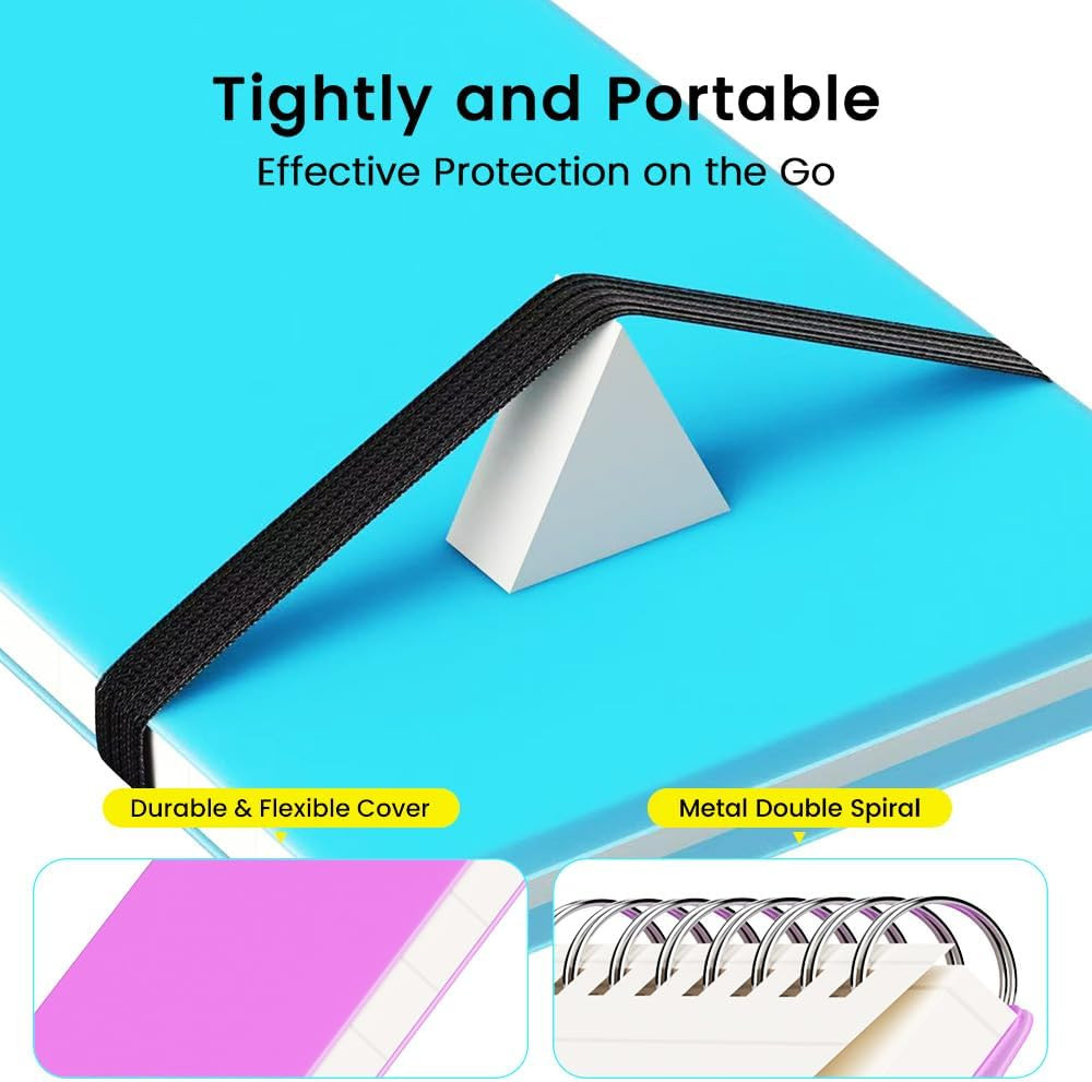 Small Pocket Notebook Journal, Mini Notepad Spiral Notebooks Note Pads for Work