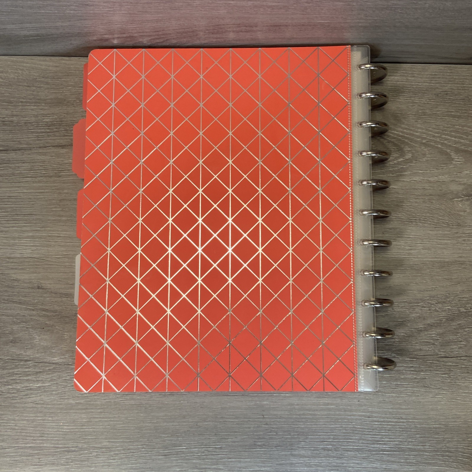 Office by Martha Stewart Notebook Planner Large Orange Discbound Arc + Inserts