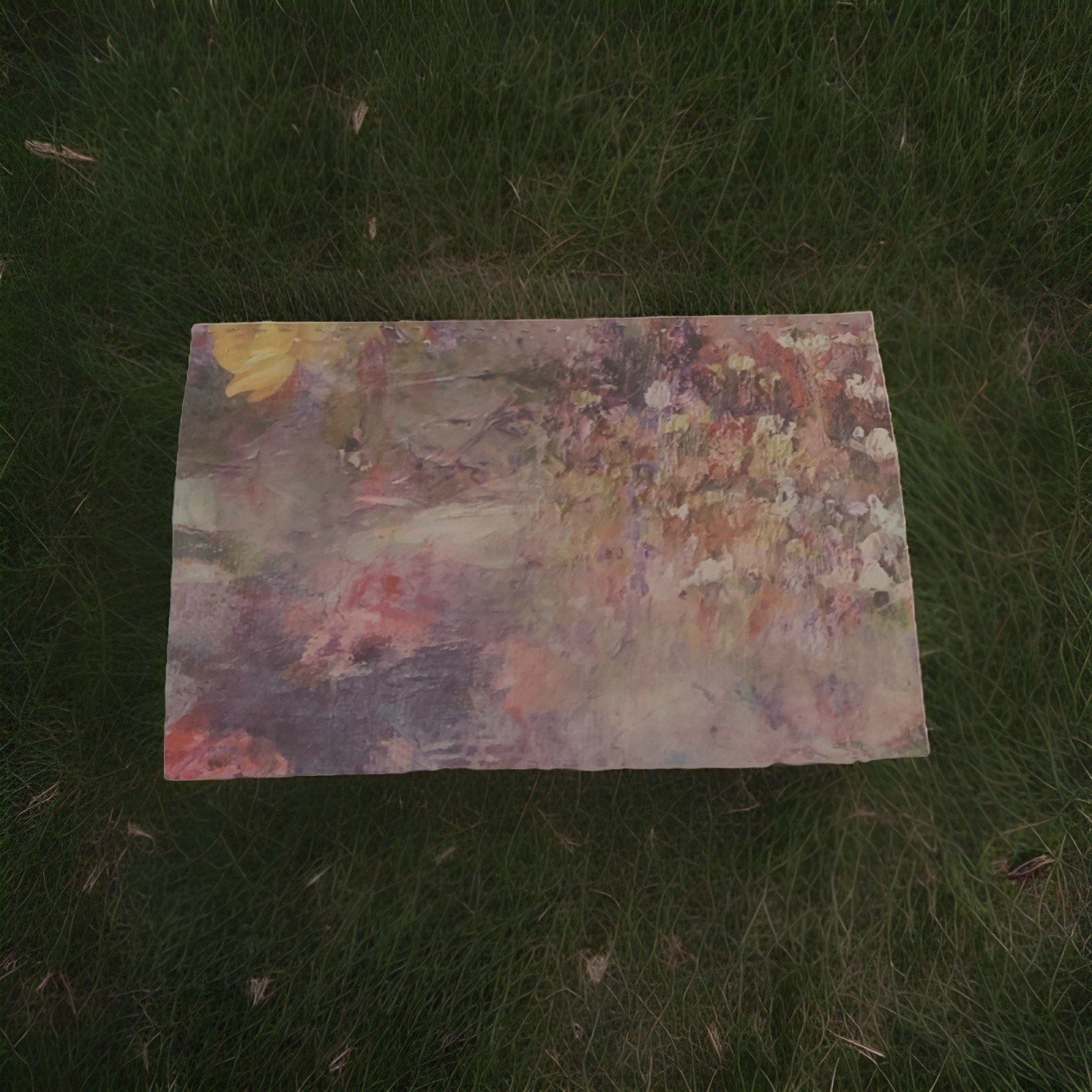 Handmade Floral Notebook Journal Impressionist Flower Cardstock 1 Set