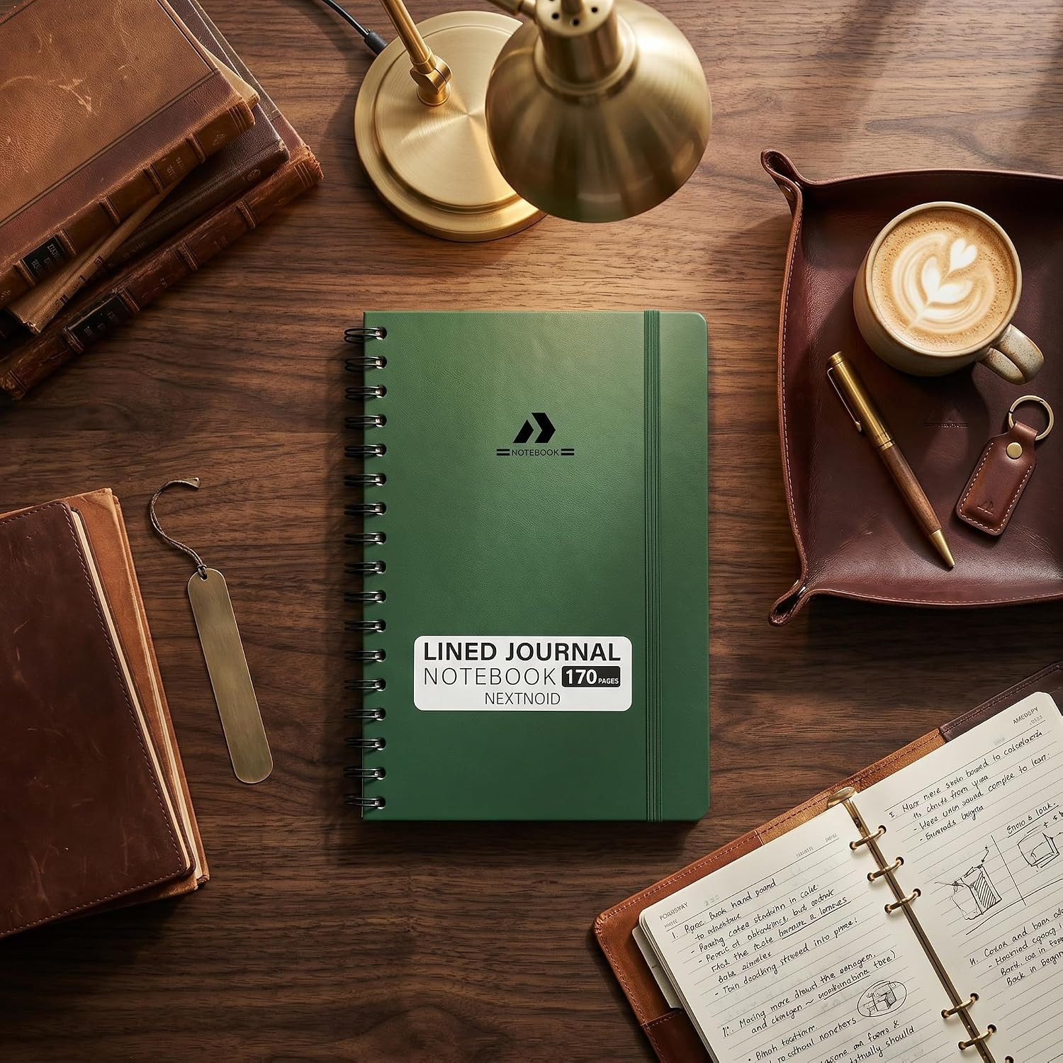 Lined Spiral Notebook Journal for Women & Men – A5(5.8″ X 8.3″) 170 Pages, Hardc