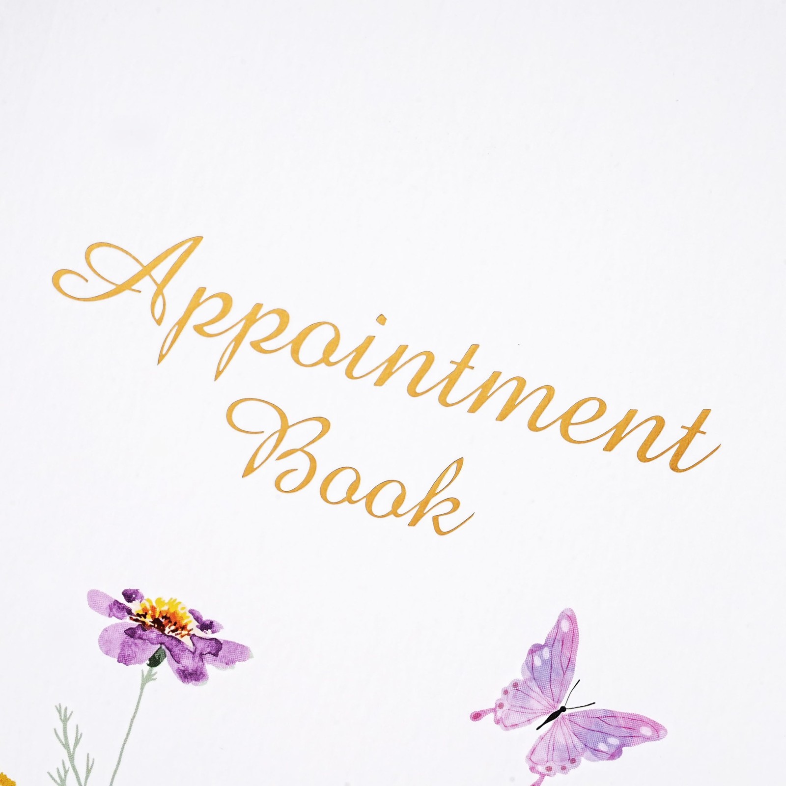 Appointment Book – Undated Salon 6 x 11.5 inches, Colorful Watercolor Floral