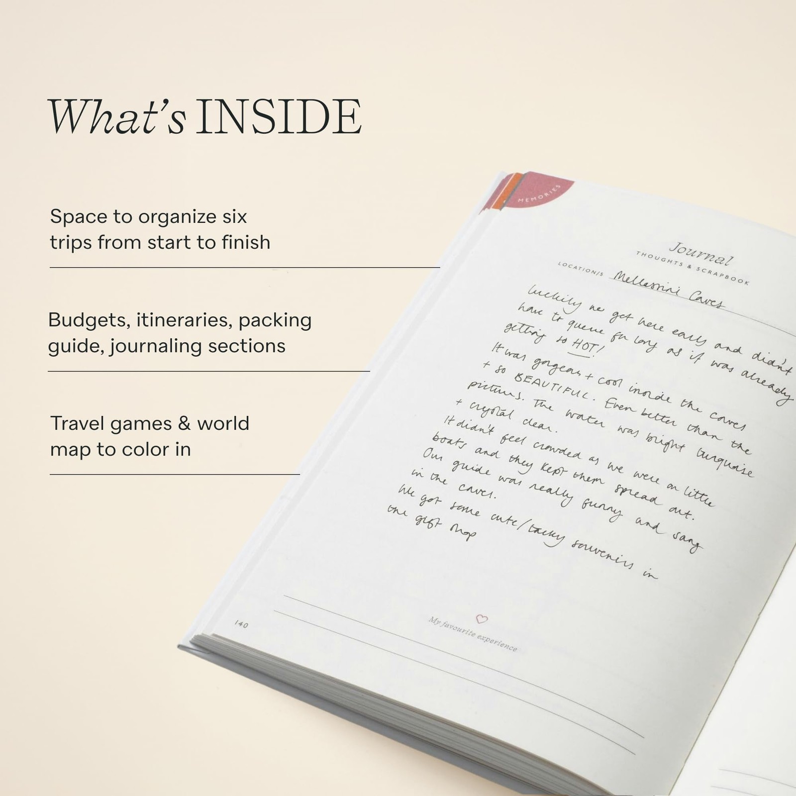 Papier Voyage Travel Journal – Hardcover | Blank Space For 6 Journeys | Packing