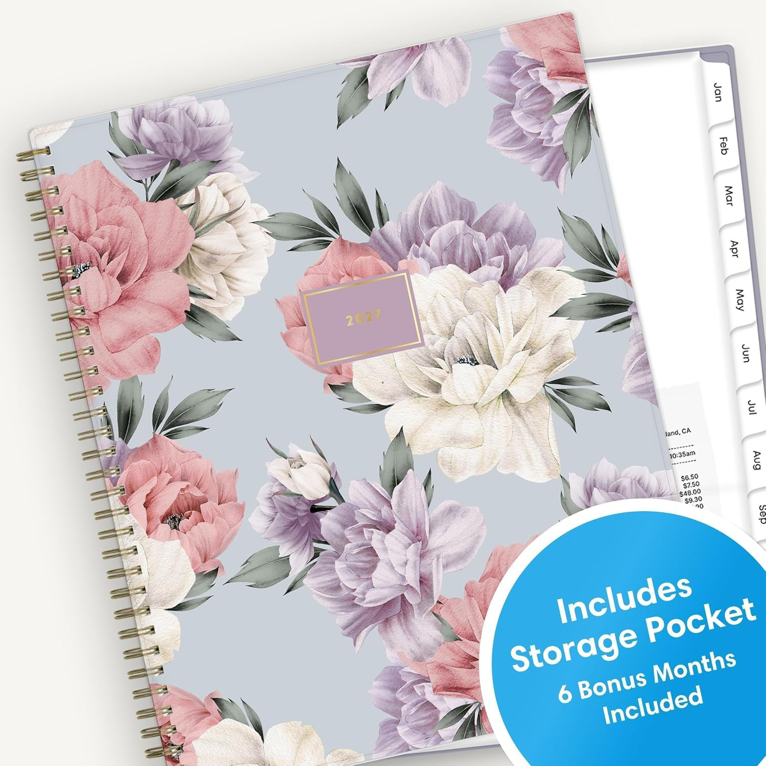 2027 Weekly and Monthly Planner Calendar, January 2027 – December