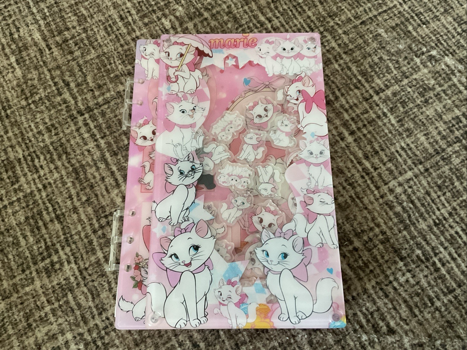 A5 Marie The Cat Shaker Notebook With Plain Pages
