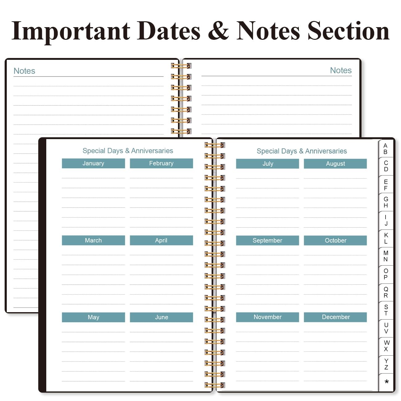Address Book with Alphabetical Tabs – Telephone & 4.3″ x 6.2″