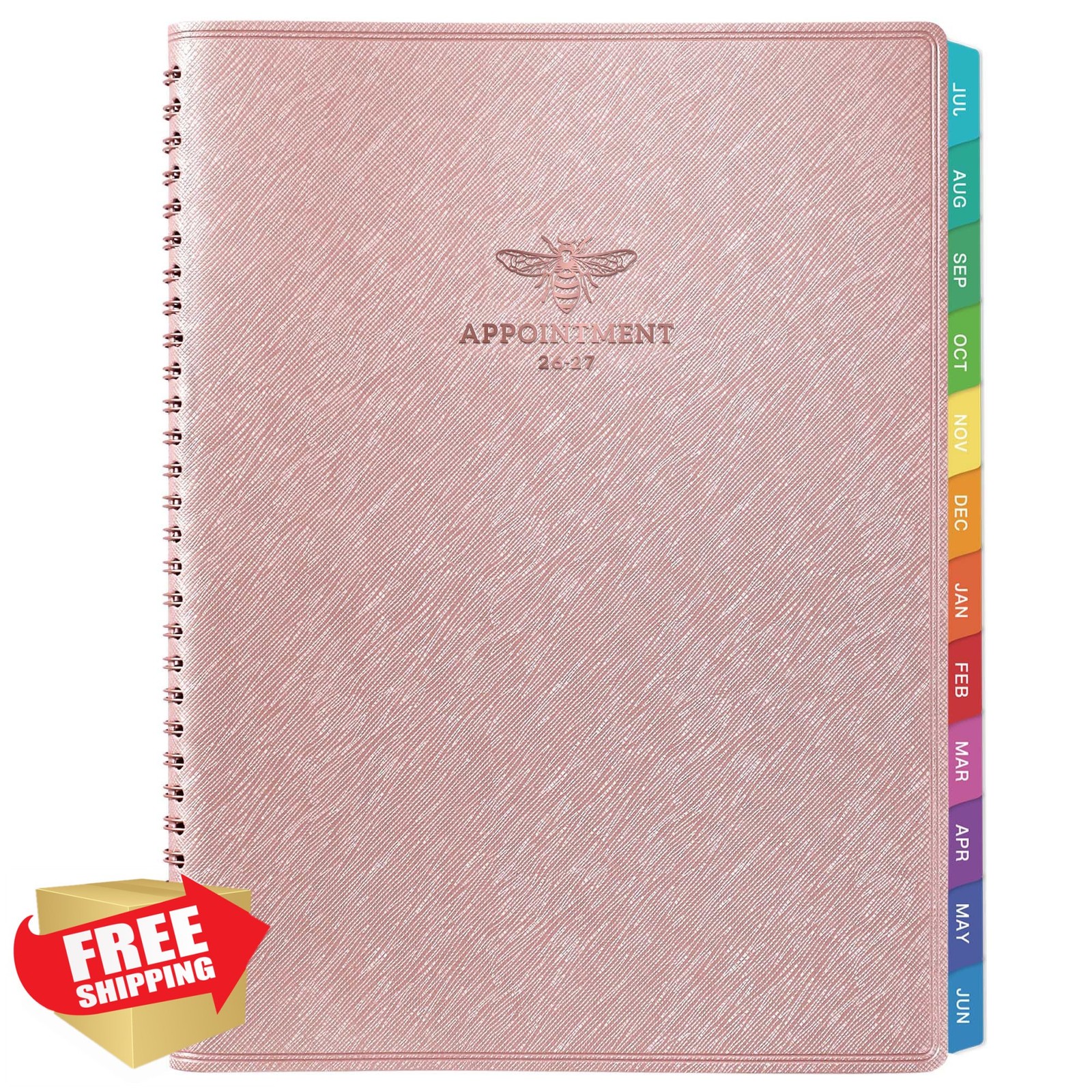 Artfan 2026-2027 Appointment Book Planner Rose Gold
