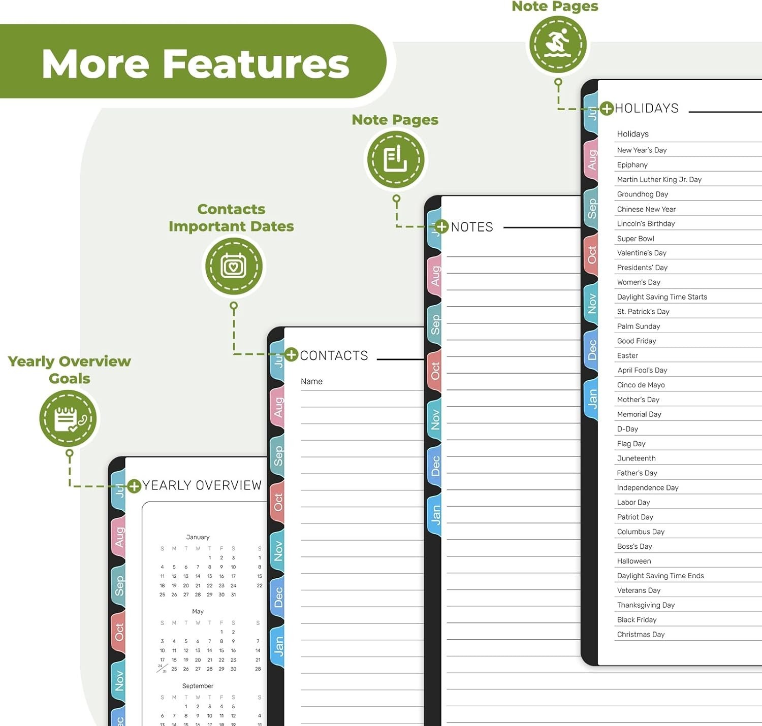 2026 Planner Yearly Monthly & Weekly Planner 2026-2027 Teachers & Students