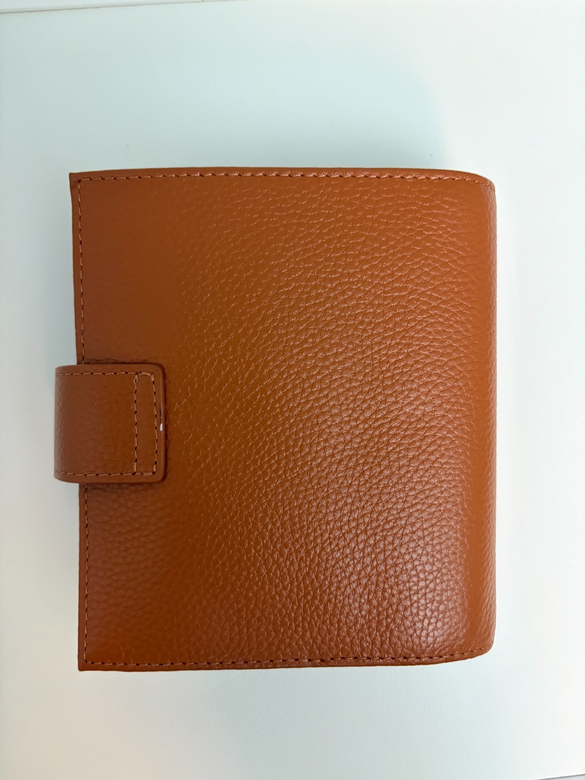 Moterm Pocket Luxe Mustard Yellow Pebbled Leather Planner Organizer Binder 30mm