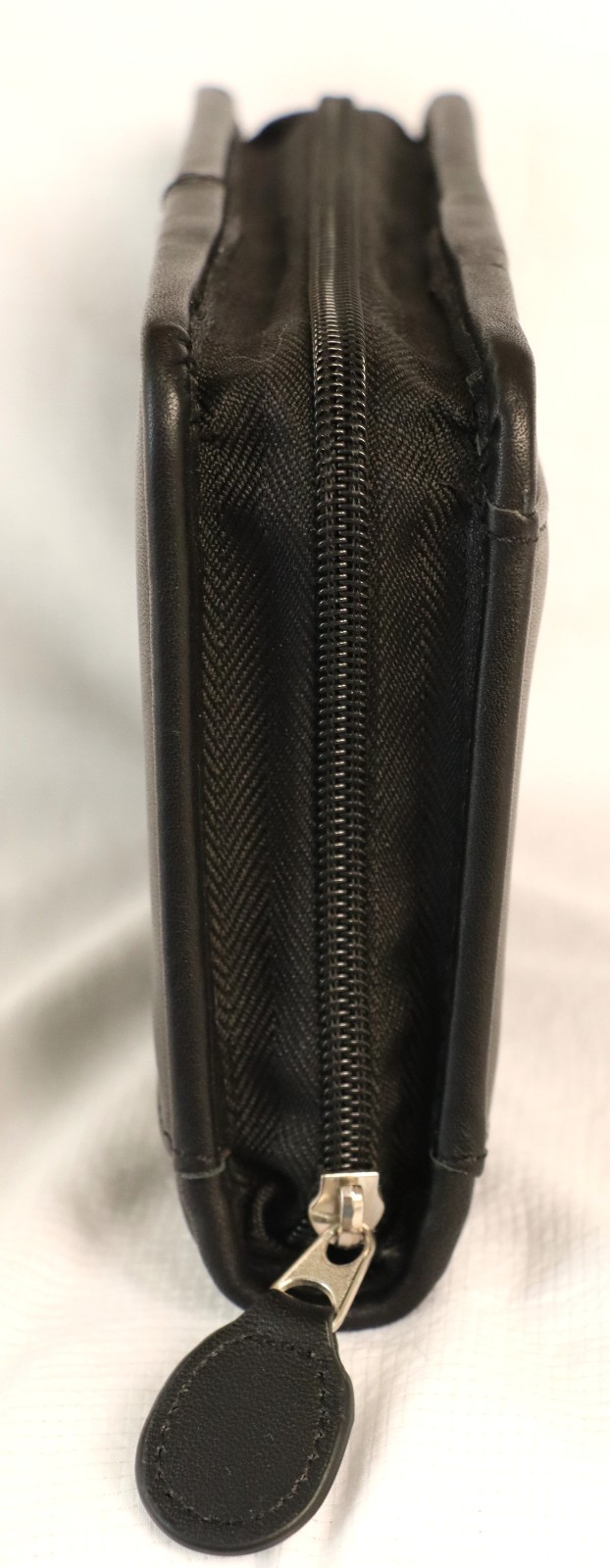 FRANKLIN COVEY Black Smooth Leather Six Ring Binder Notebook 7″ NEW