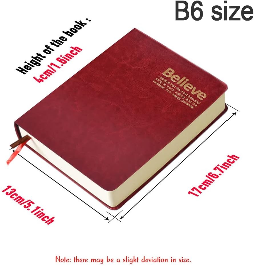 Lemical 720 Pages Thick Journal with Gift Box & Pen, Thick Leather Journal No…