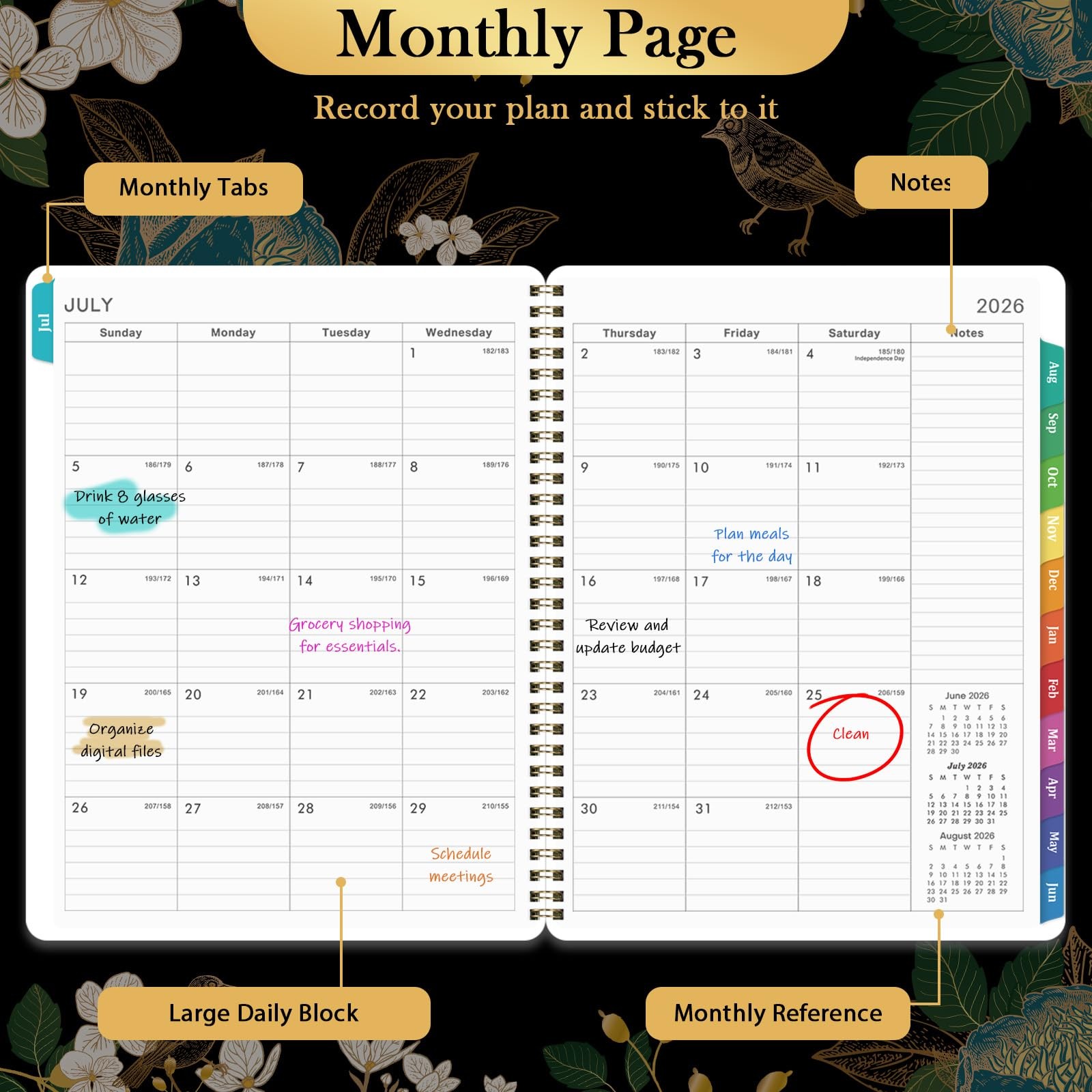 Planner 2026-2027 – Academic Planner 26-27, Jul.2026 – Jun.2027, 8″ x 10″, 2026-