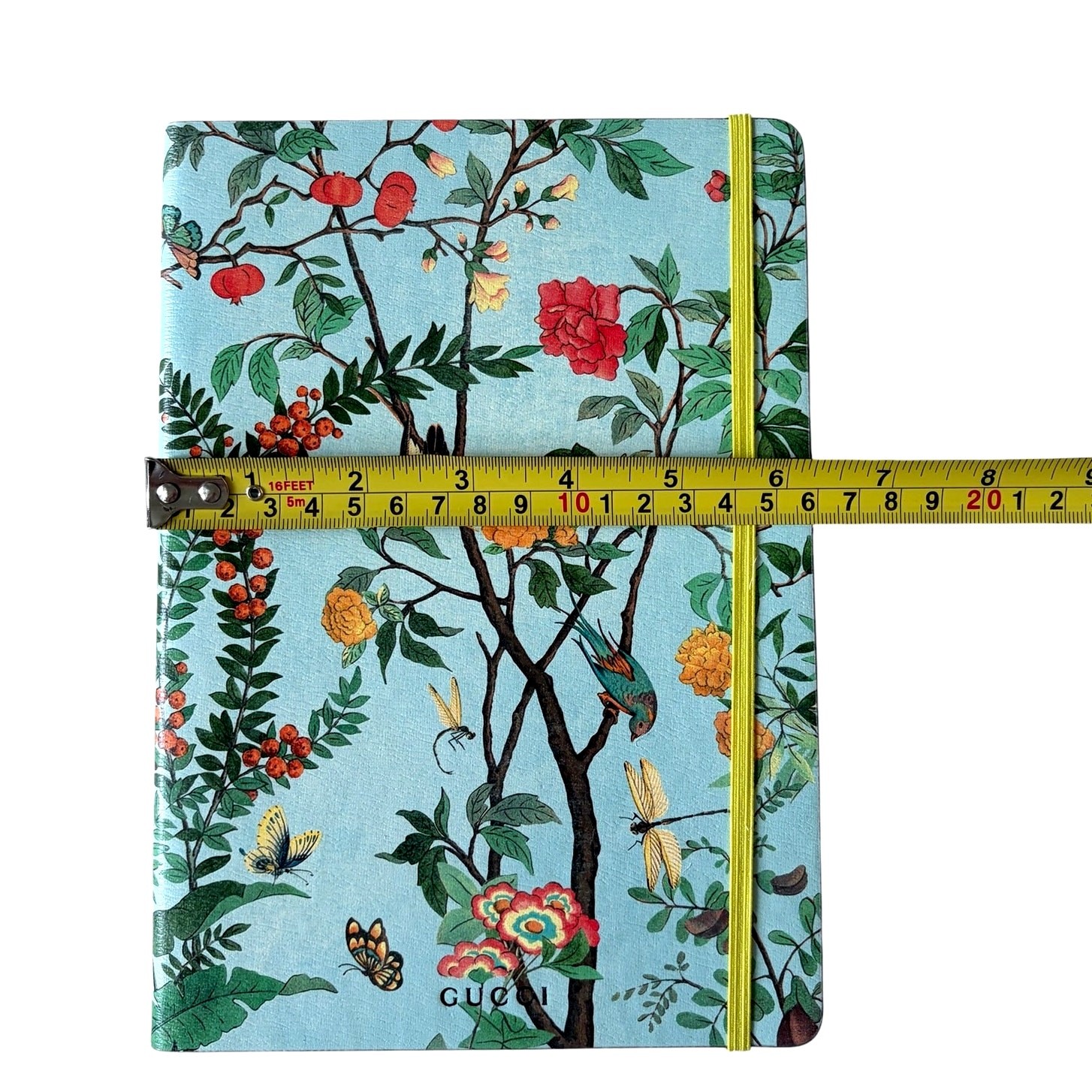 NEW Gucci Tian Print Large Luxury Notebook Blue Floral Journal in Gift Box
