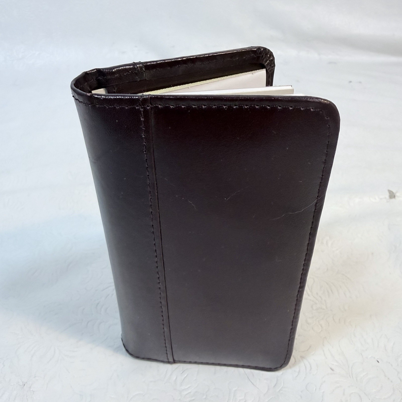 Vintage Protocol Burgundy Faux Leather Planner x Pocket Organizer 3.75×6.75