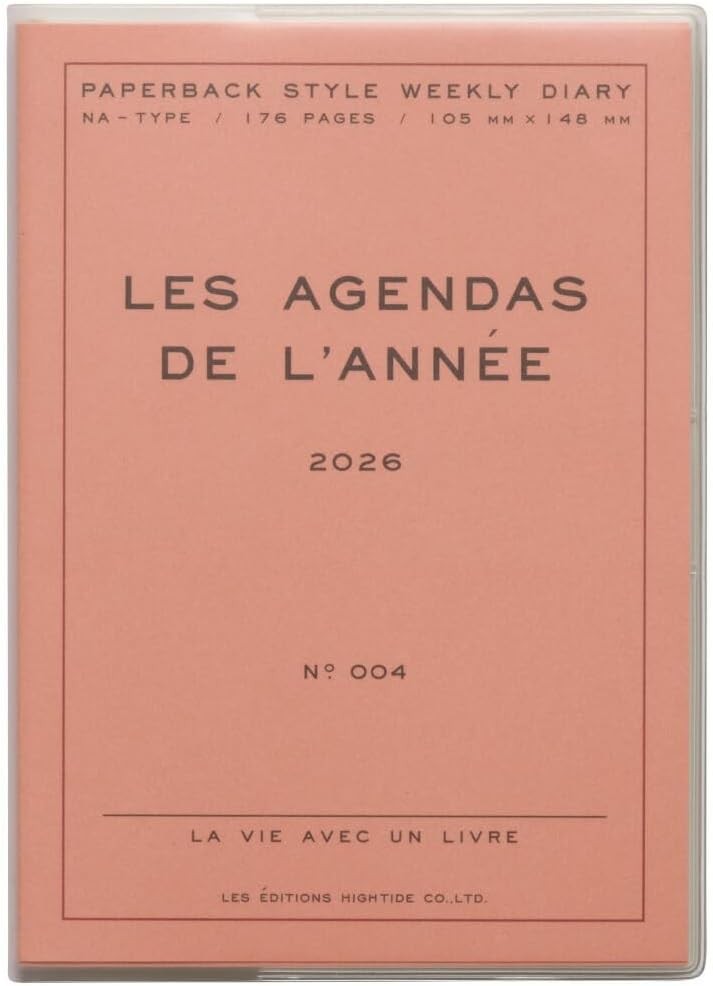 2026 Planner, High Tide/Porche Pink / A6 Weekly Block / Starting October 2025 /