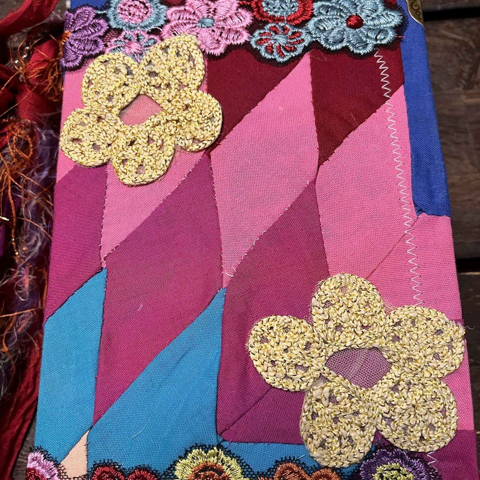 Boho Junk Journal Floral Flowers Feminine Gypsy Colorful Handmade Journal