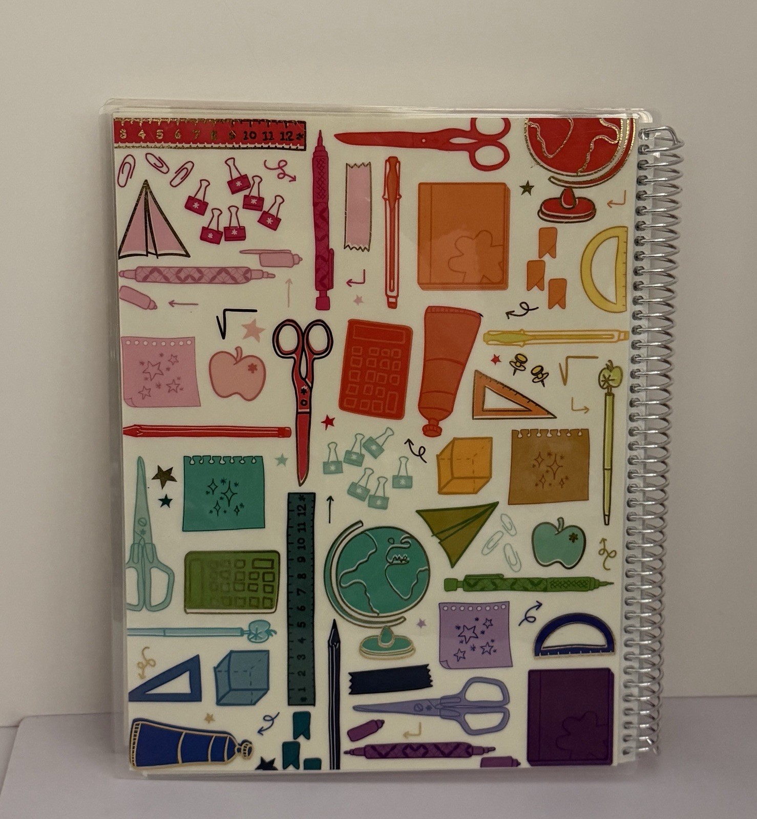 Erin Condren Spiral Notebook Journal 8.5×11 School Motif Design Teacher Student