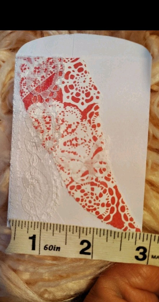 Junk Journal lace pockets Set of 3 Handmade White Pink lace Pretty Pink Shabby