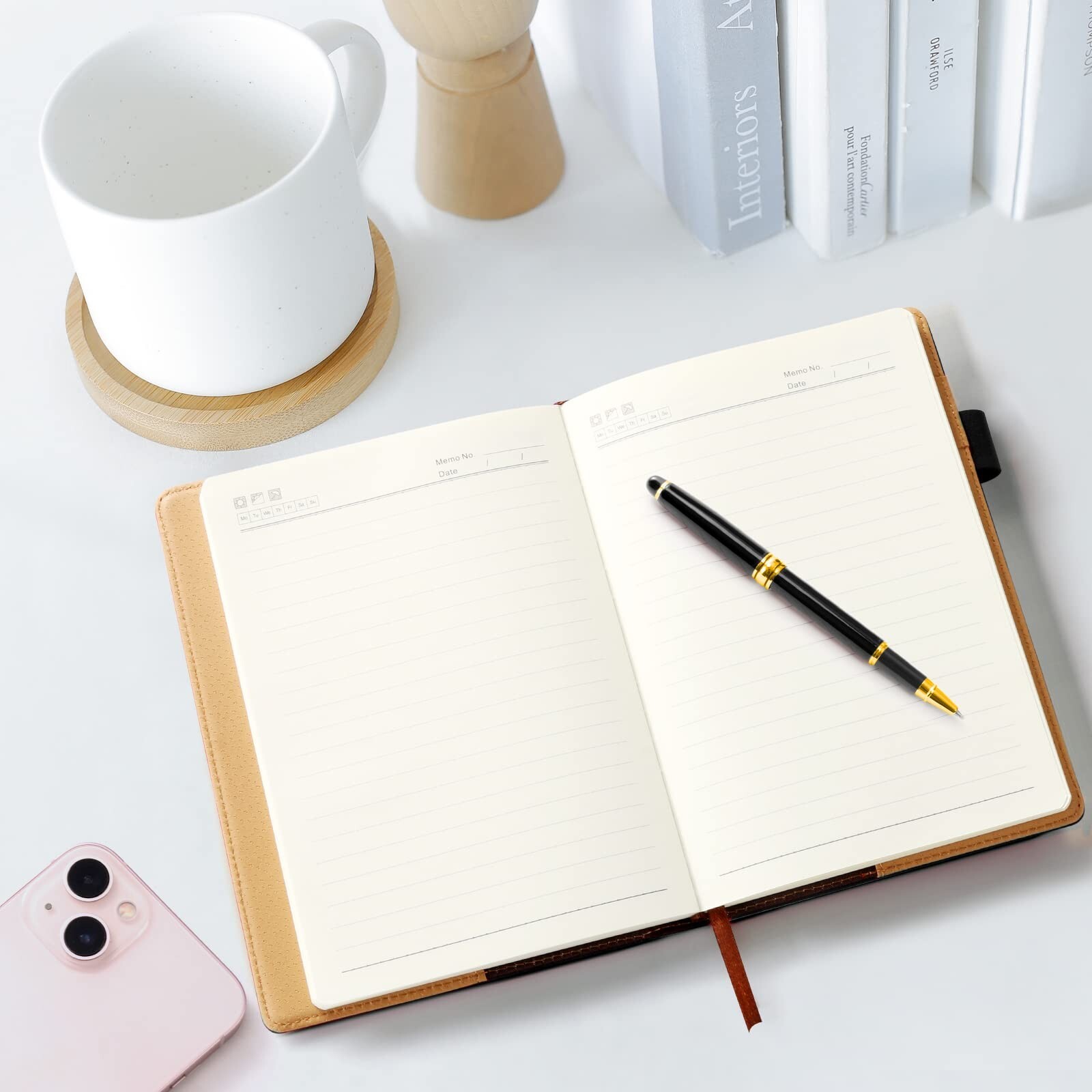 Lined Refill Paper for Hardcover Leather Notebook, A5 Refill Page for Refilla…