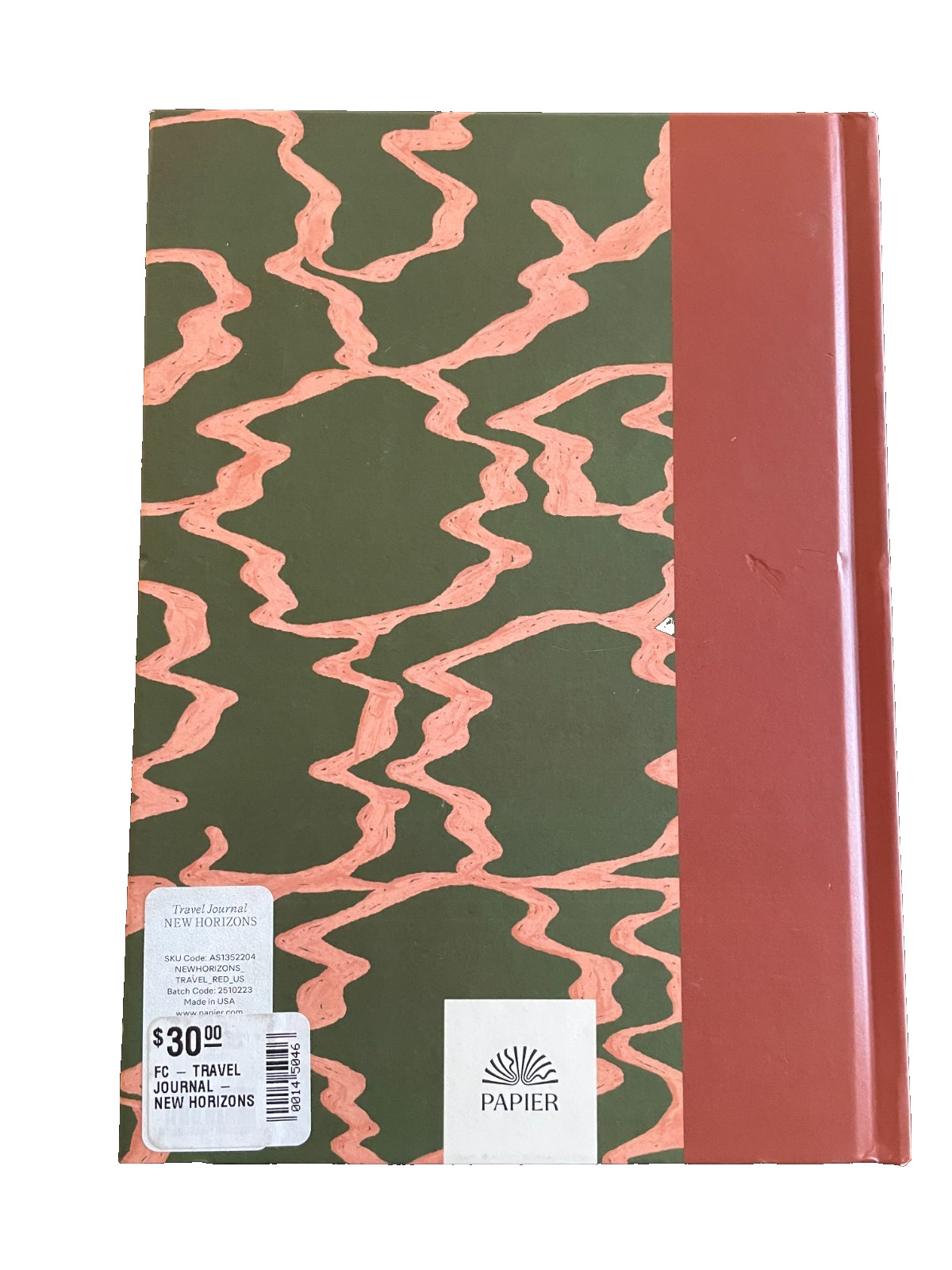 Papier New Horizons Travel Journal & Planner, Made in USA, High Quality Paper