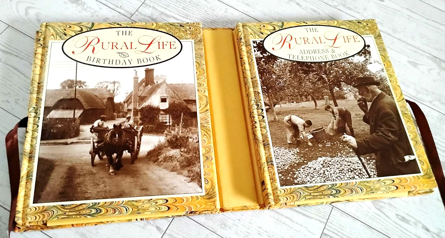 Vintage Address and Phone Book Rural Life Printed & Bound In Hong Kong 1994