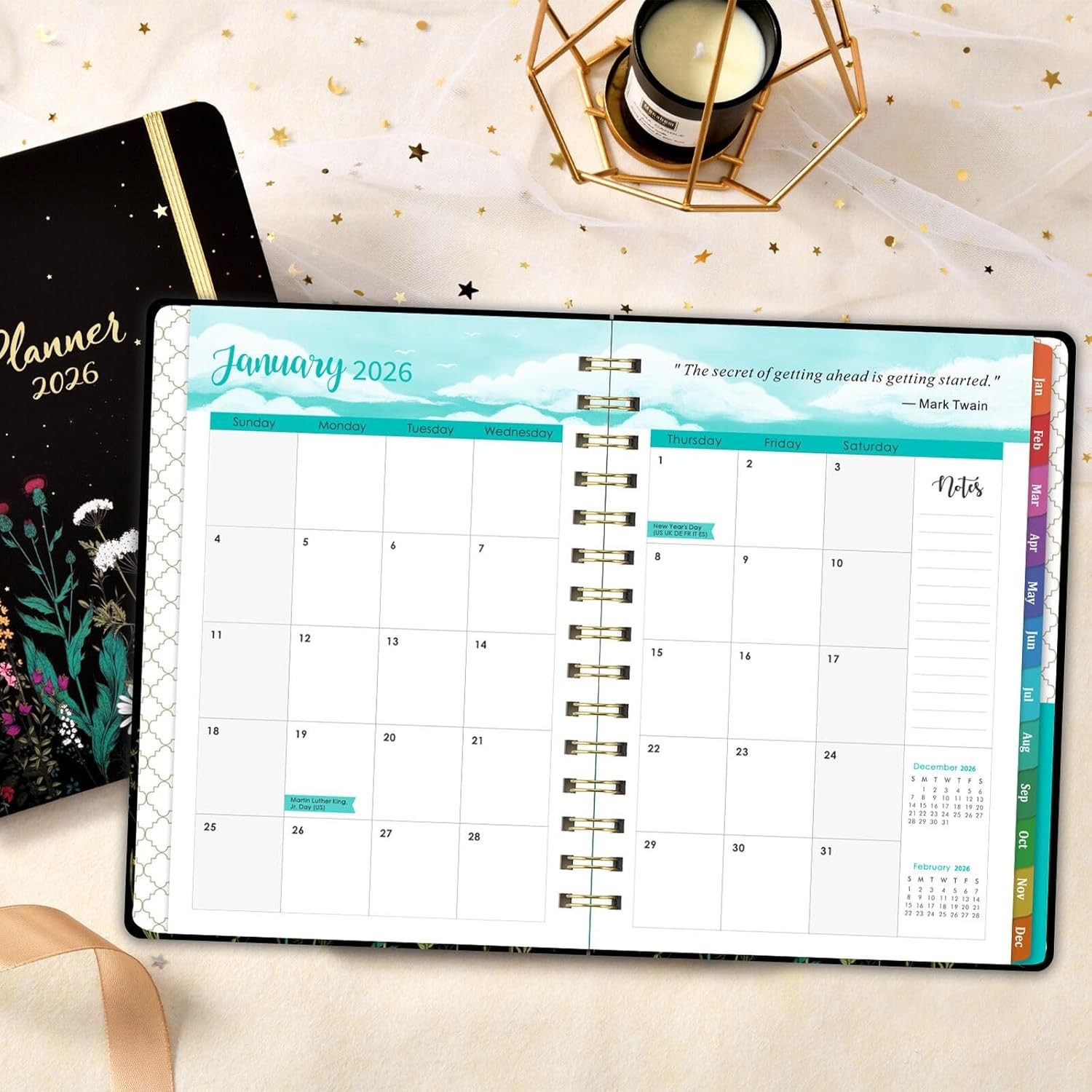 2026 Planner – 2026 Planner Weekly and Monthly from January – December 2026, Cal