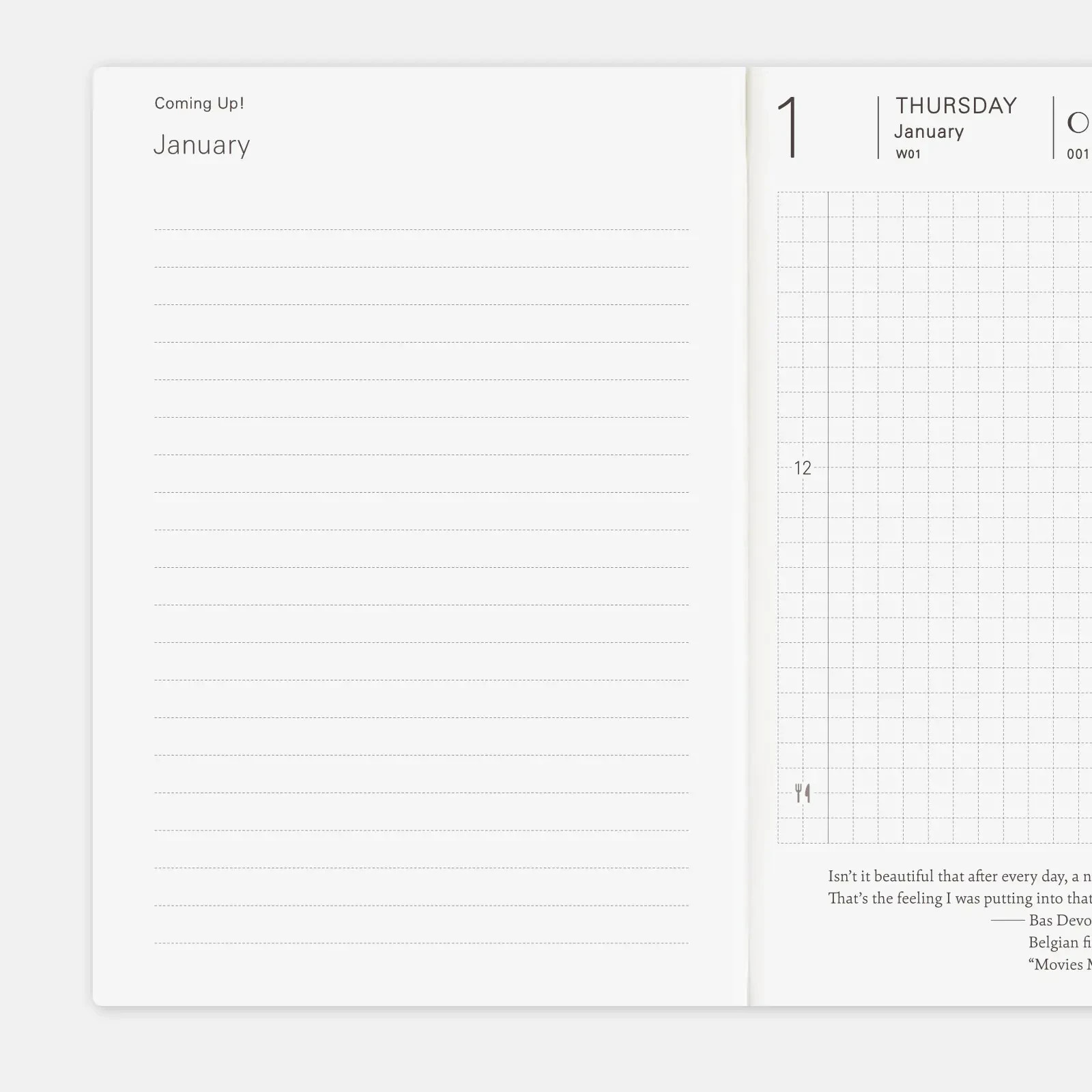 Hobonichi Techo Planner English version 2026 A6 size January Start from Japan