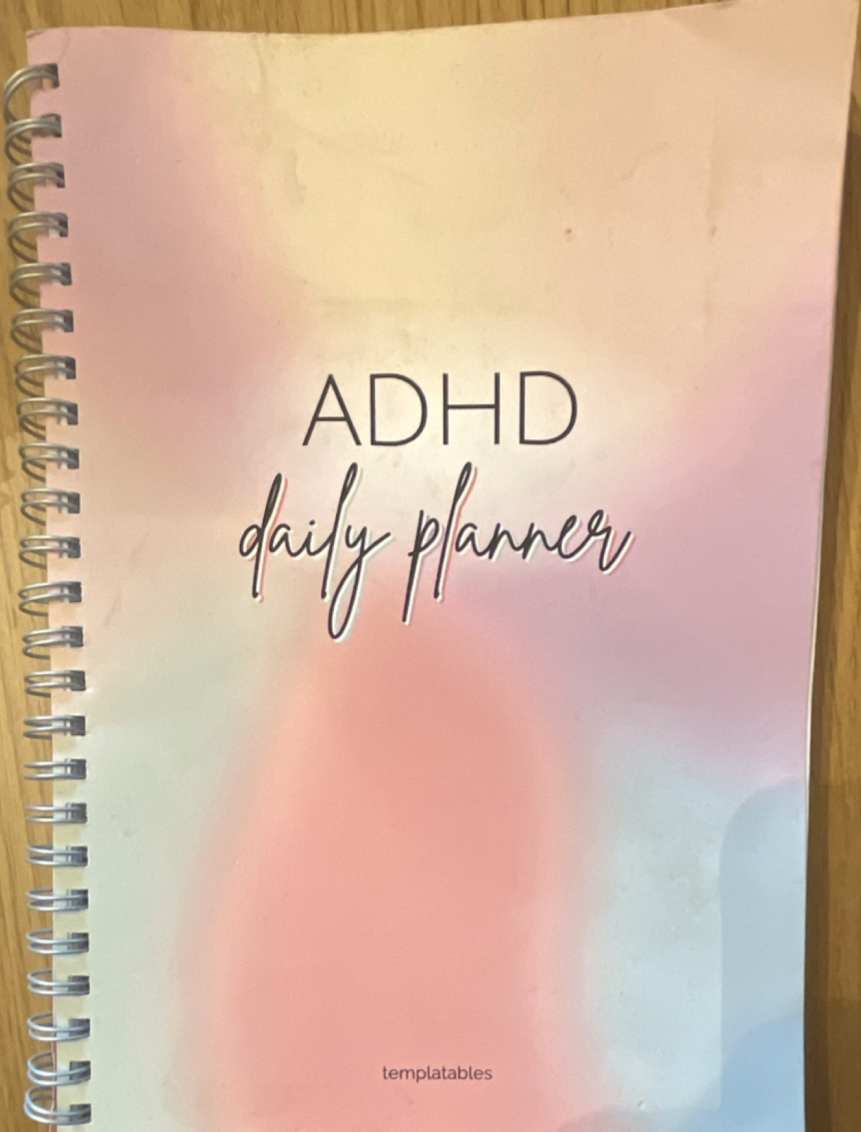 templatables ADHD Daily Planner Daily Format Organizational Journal