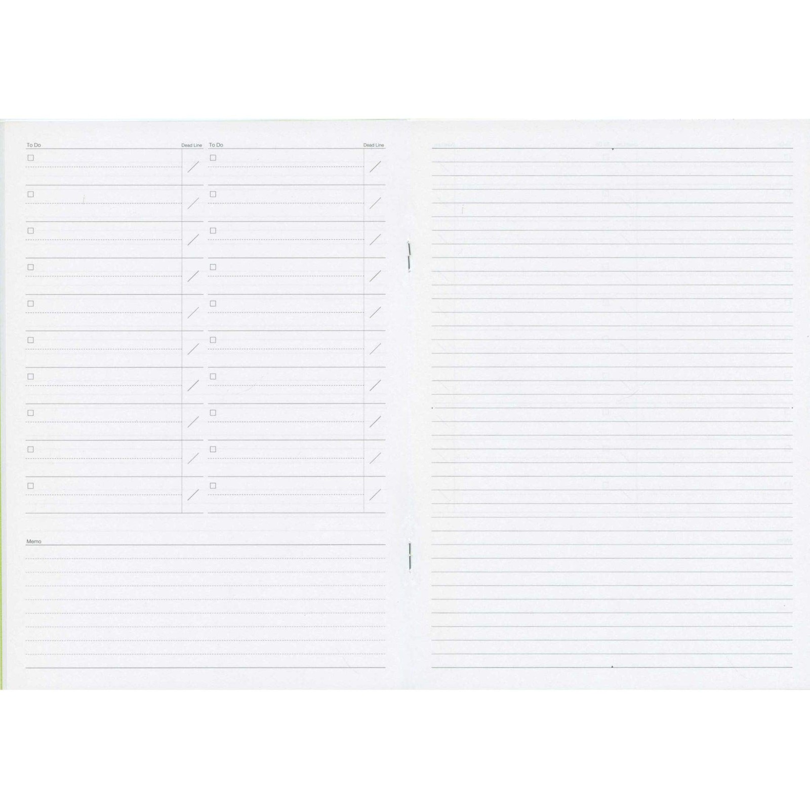 B5 Function Notebook TO DO&MEMO United Bees LD Luddite